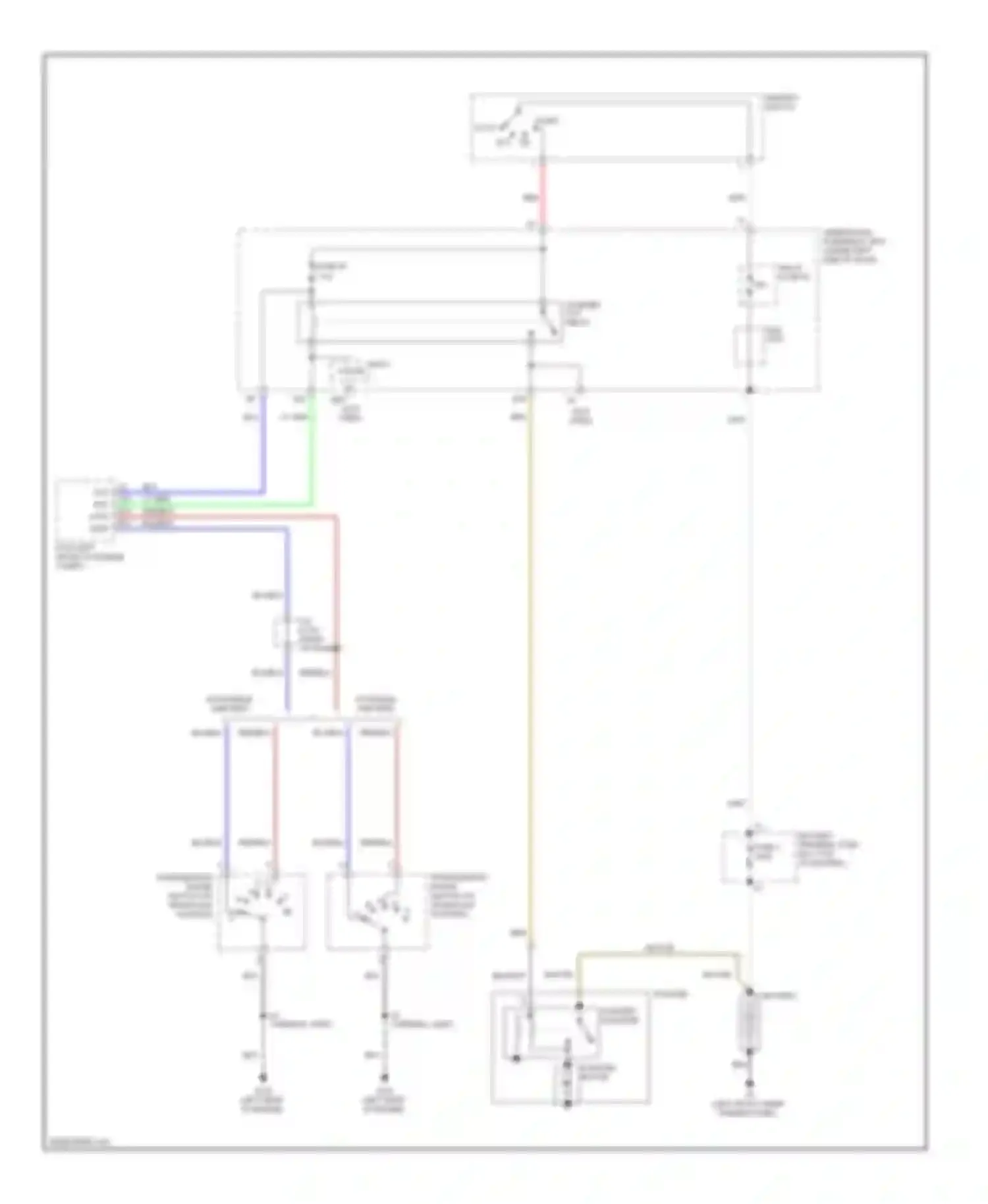 Wiring diagram ignition switch for Honda Insight ZE2 (2009-2011)