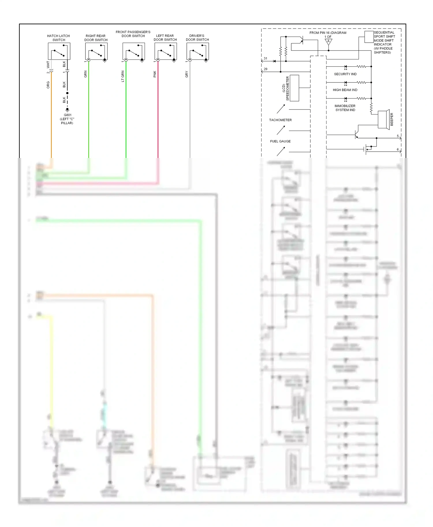Honda Insight ZE2 (2009-2011) ima system ind wiring diagram  (1 of 1)