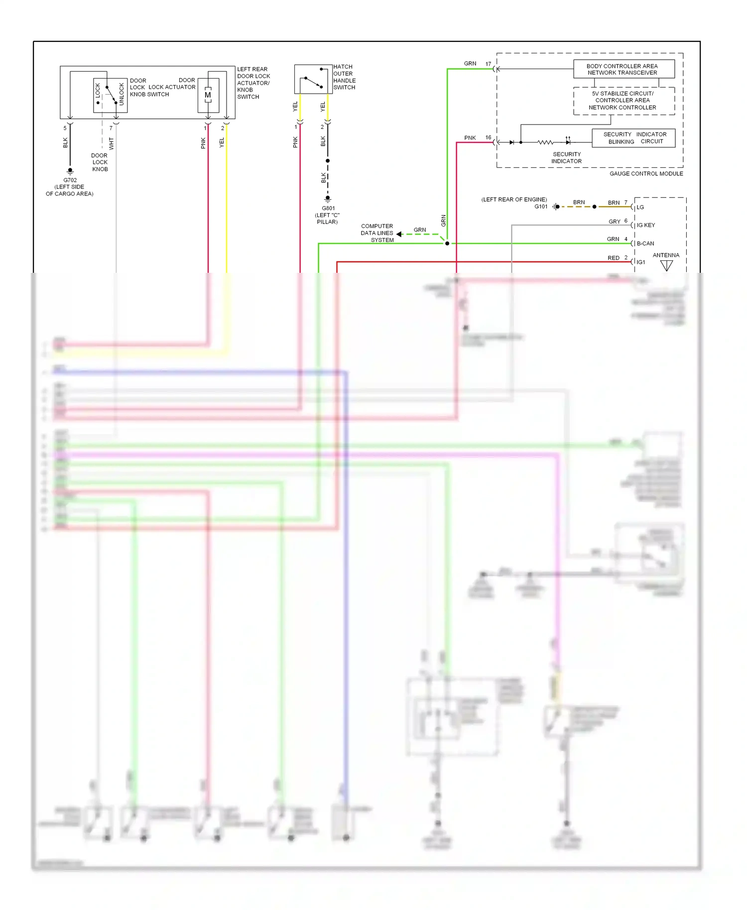 Honda Insight ZE2 (2009-2011) power distribution system wiring diagram  (2 of 8)