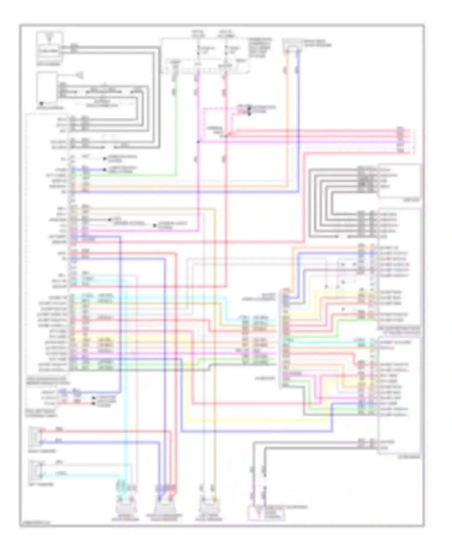 Wiring diagram radio sw for Honda Insight ZE2 (2009-2011) (1 of 3)