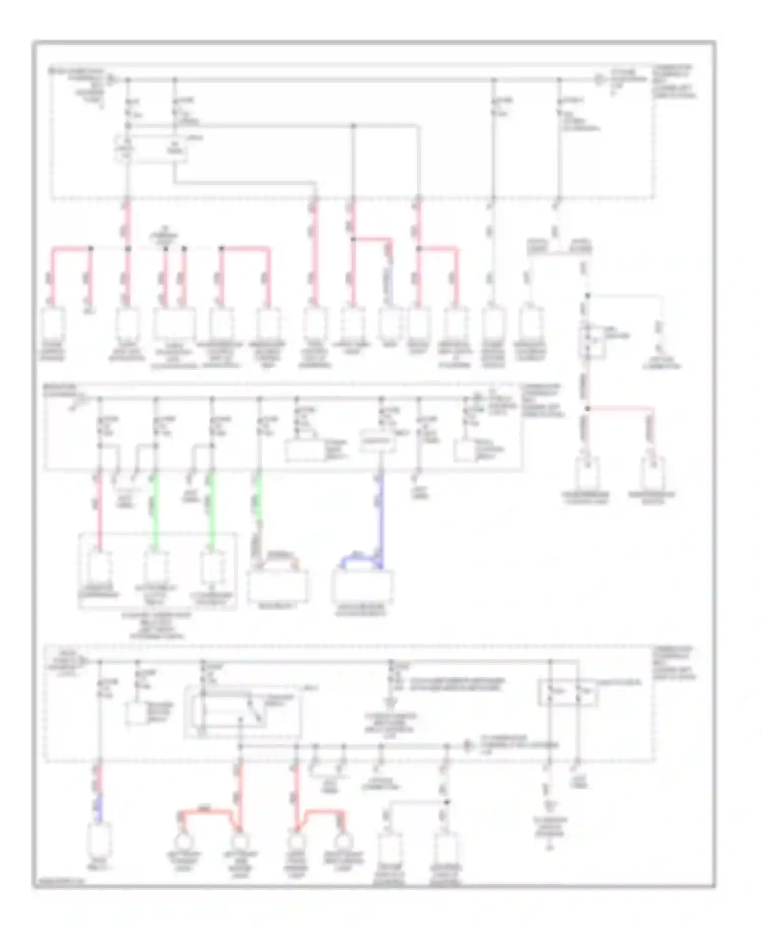 Wiring diagram under-dash fuse/relay box for Honda Insight ZE2 (2009-2011)