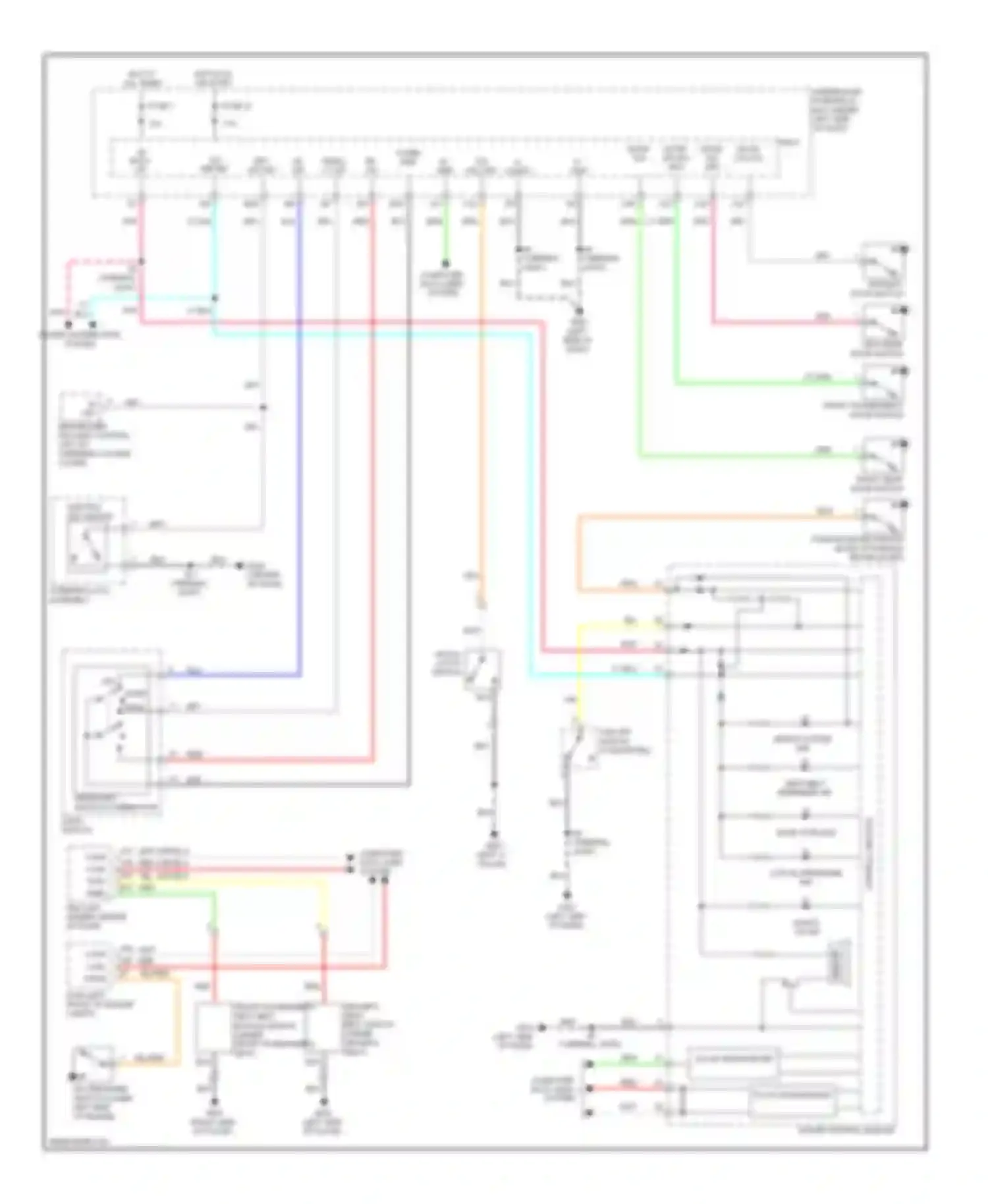 Wiring diagram under-dash fuse/relay for Honda Insight ZE2 (2009-2011) (1 of 2)
