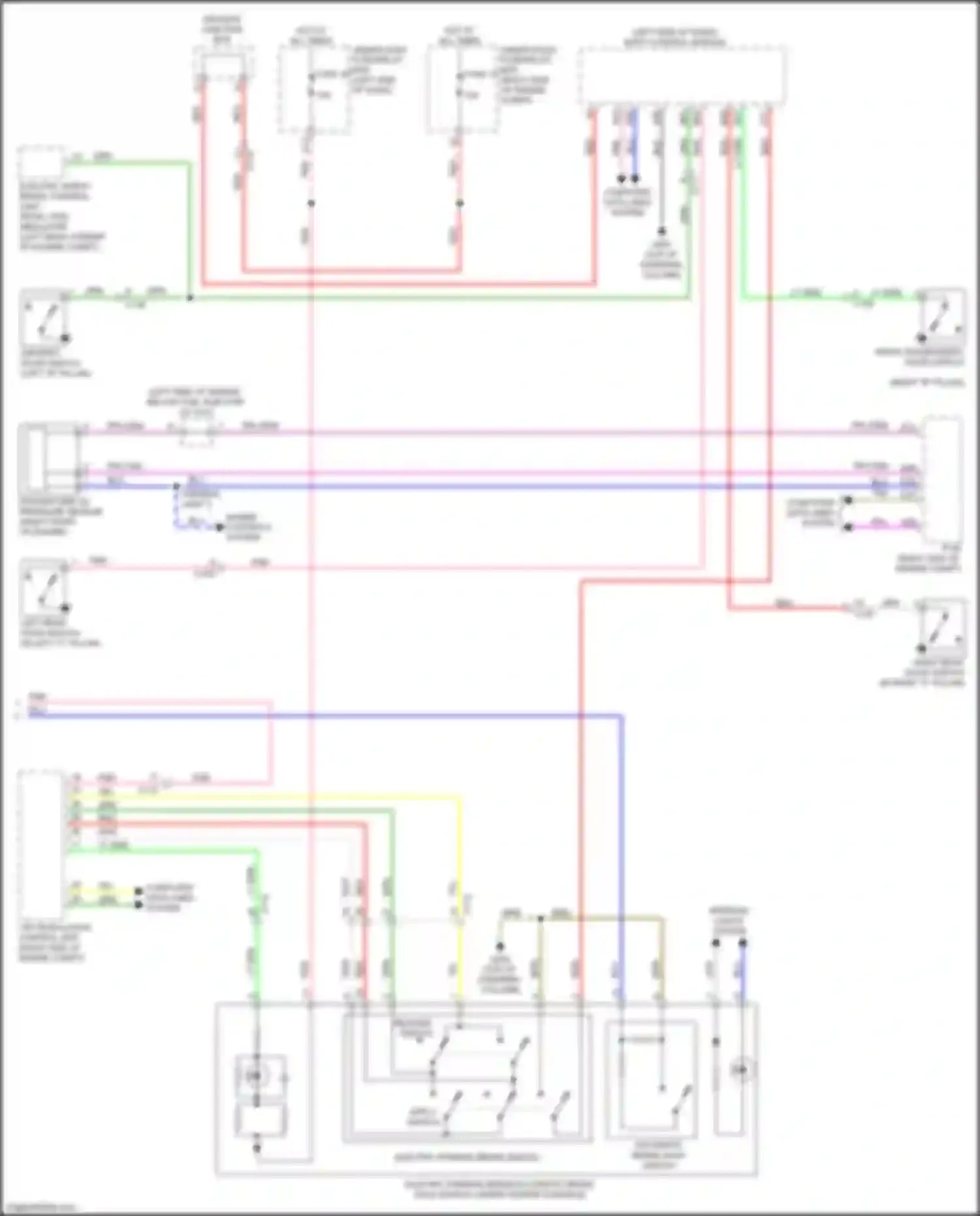Car Wiring Diagrams for Insight Honda ZE4 (2018-2024): Instrument cluster circuit (2 of 2)