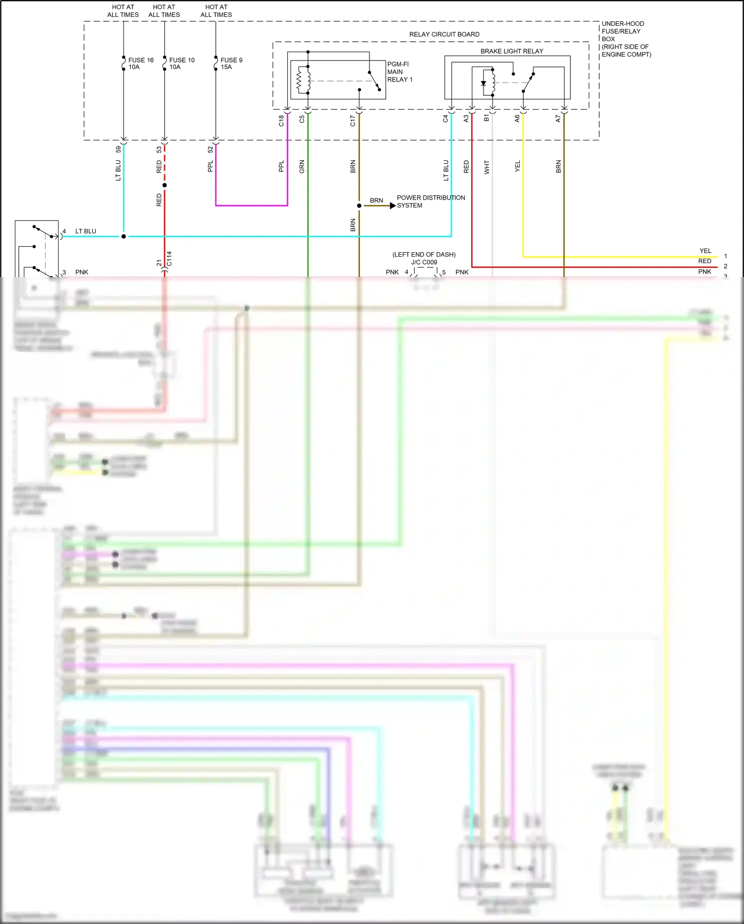 Honda Insight ZE4 (2018-2024) app sensor a wiring diagram  (1 of 3)