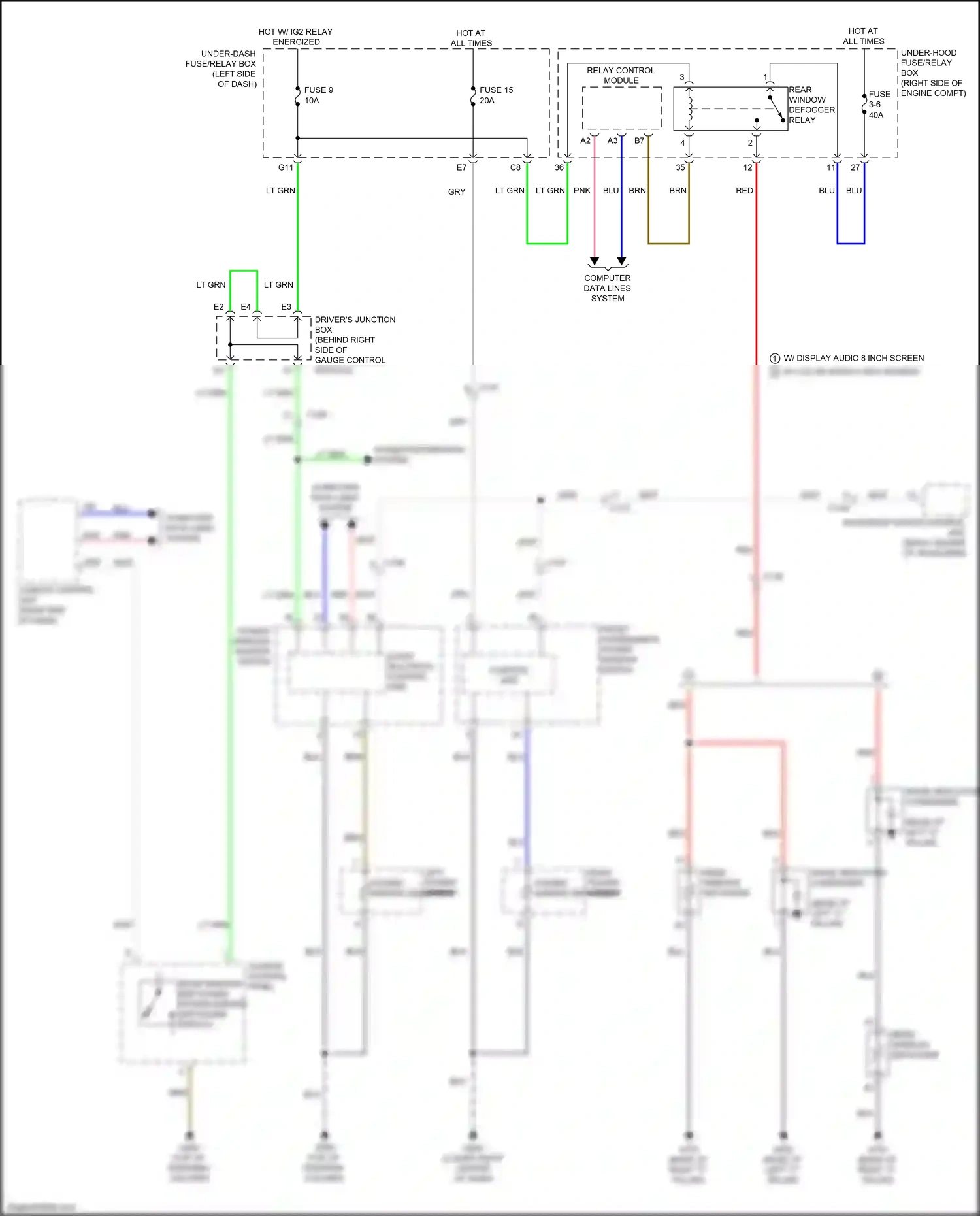 Honda Insight ZE4 (2018-2024) blu wiring diagram  (37 of 97)