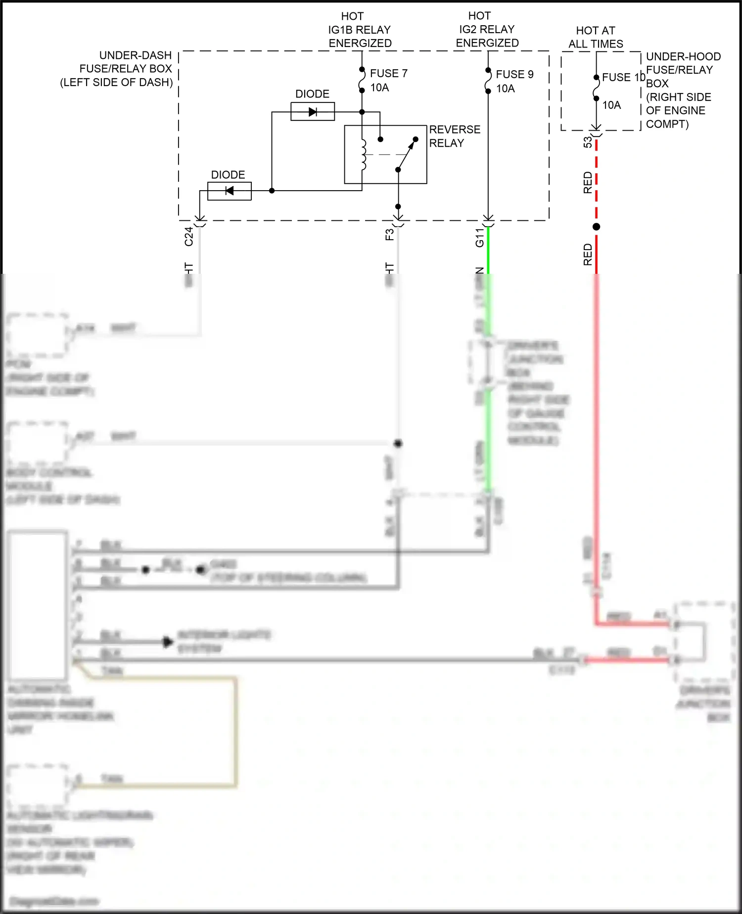 Honda Insight ZE4 (2018-2024) body control module wiring diagram  (12 of 22)