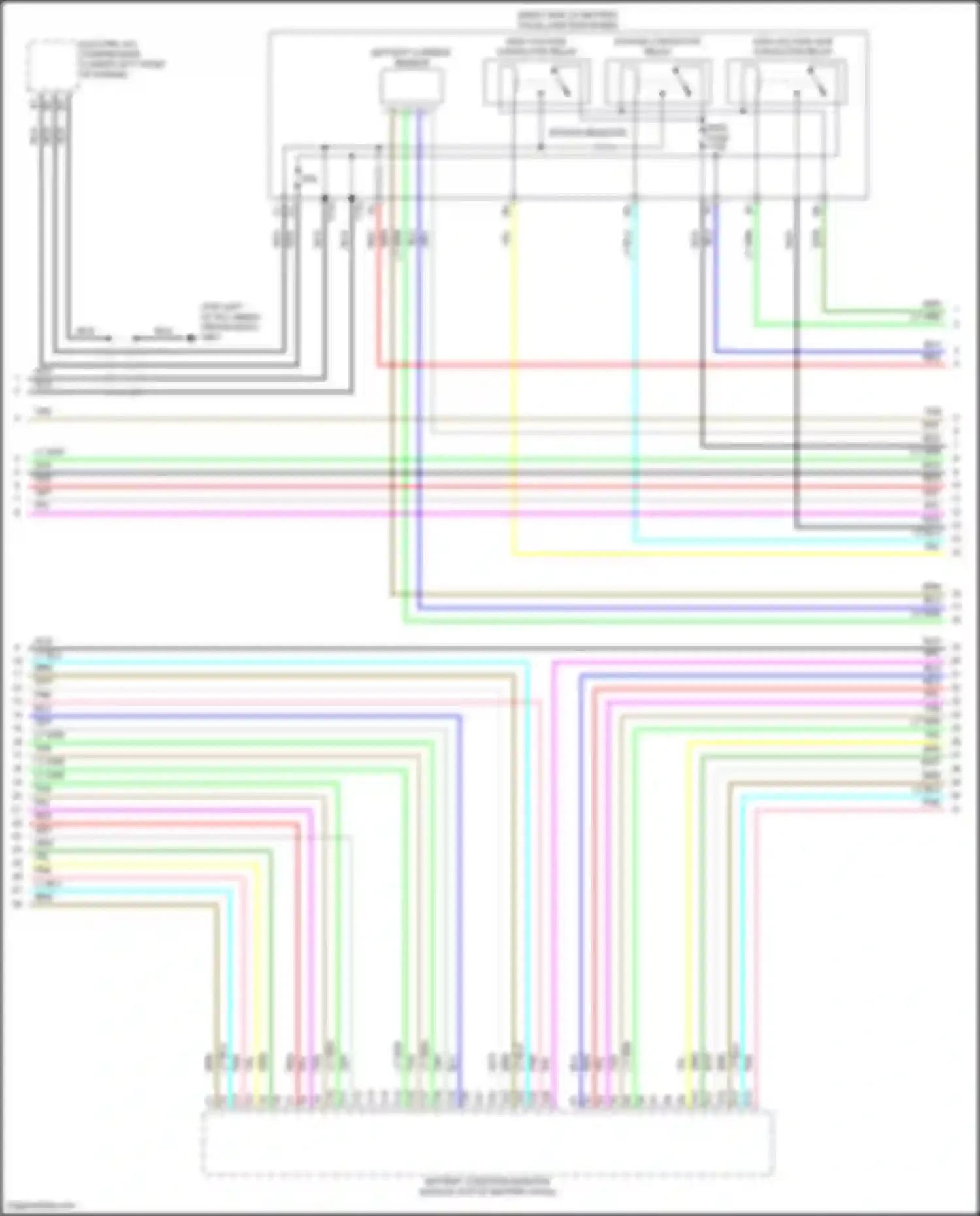 Wiring diagram bypass contactor relay for Honda Insight ZE4 (2018-2024) (1 of 1)