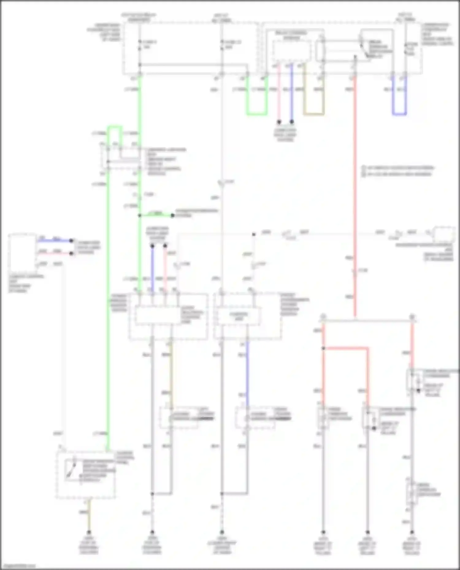Wiring diagram climate control unit for Honda Insight ZE4 (2018-2024) (3 of 6)