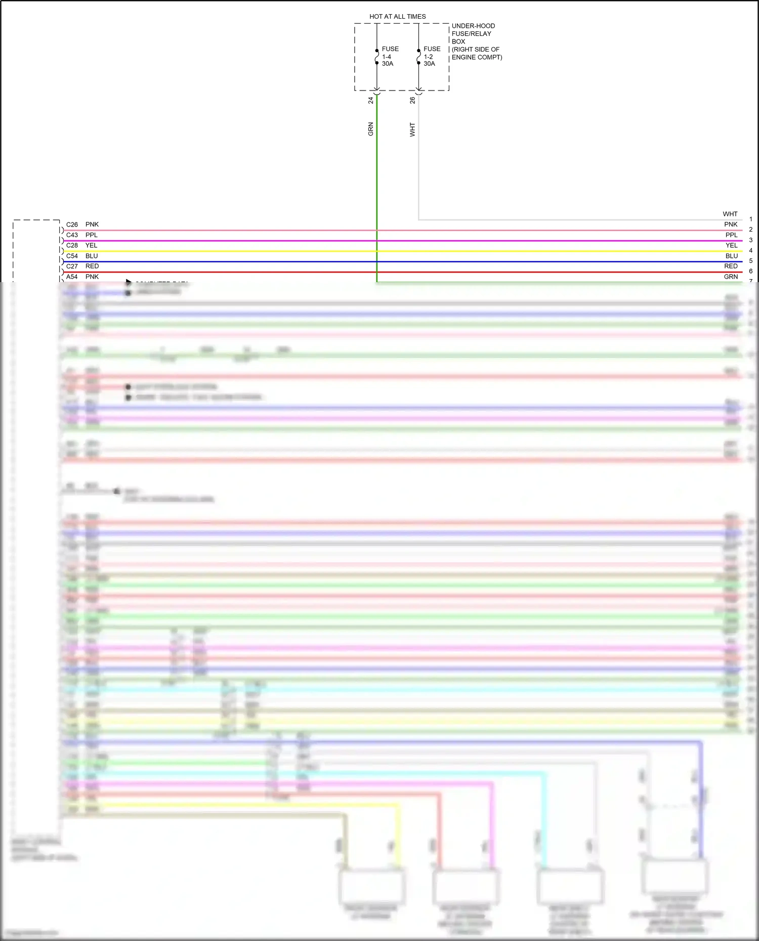 Honda Insight ZE4 (2018-2024) computer data lines system wiring diagram  (7 of 70)
