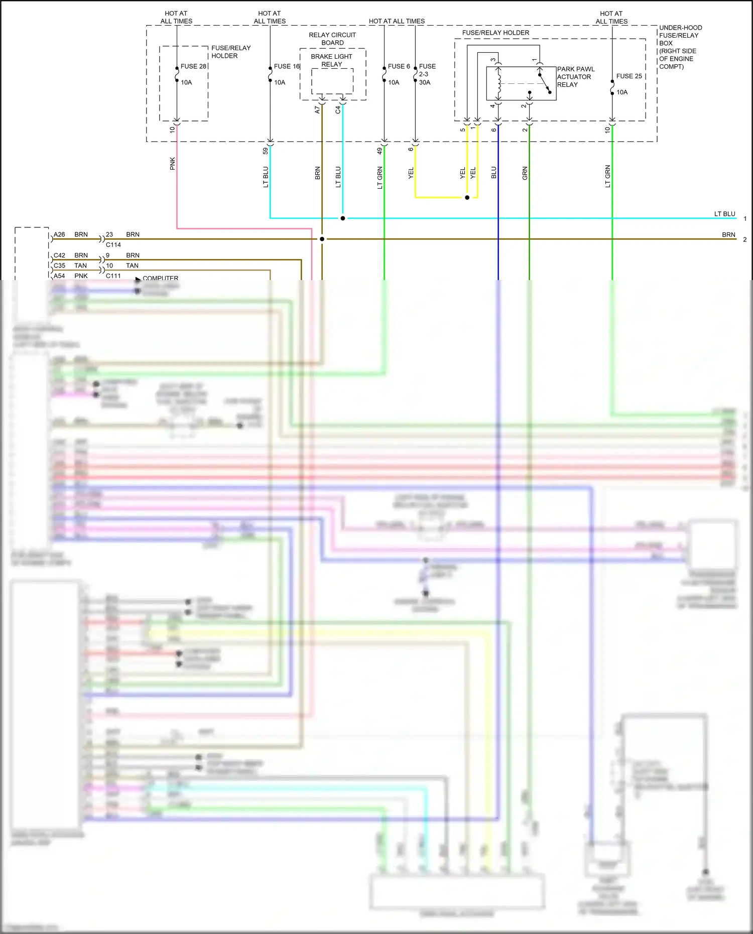Honda Insight ZE4 (2018-2024) computer data lines system wiring diagram  (59 of 70)