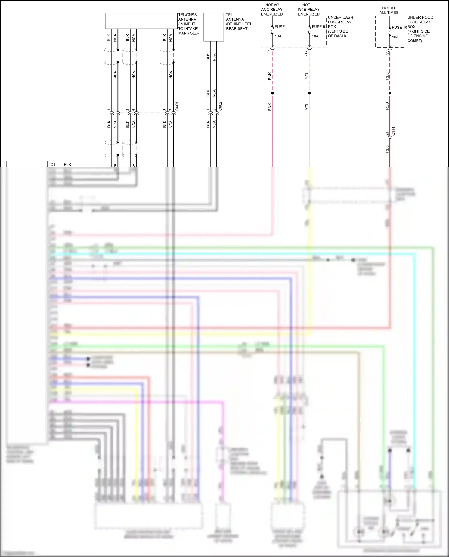 Honda Insight ZE4 (2018-2024) computer data lines system wiring diagram  (50 of 70)