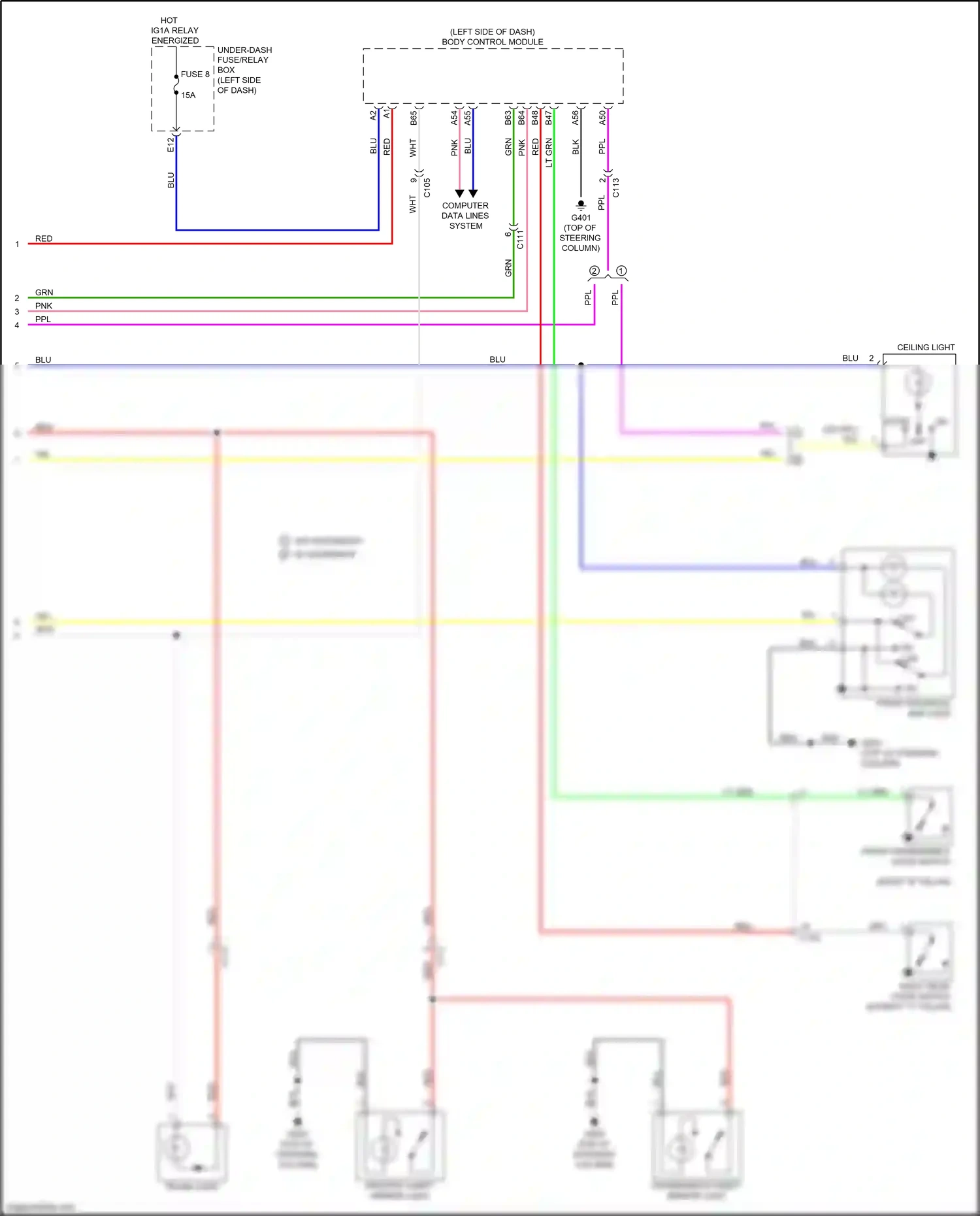 Honda Insight ZE4 (2018-2024) computer data lines system wiring diagram  (12 of 70)