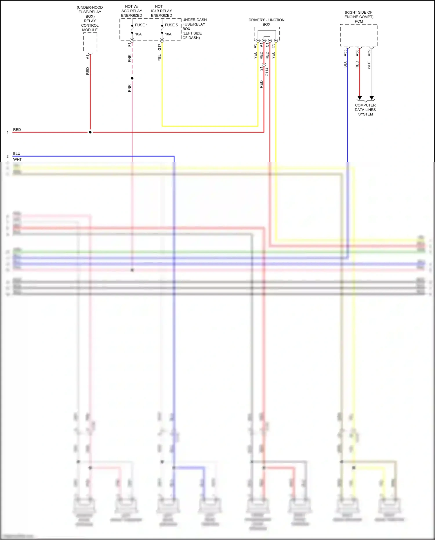 Honda Insight ZE4 (2018-2024) computer data lines system wiring diagram  (30 of 70)