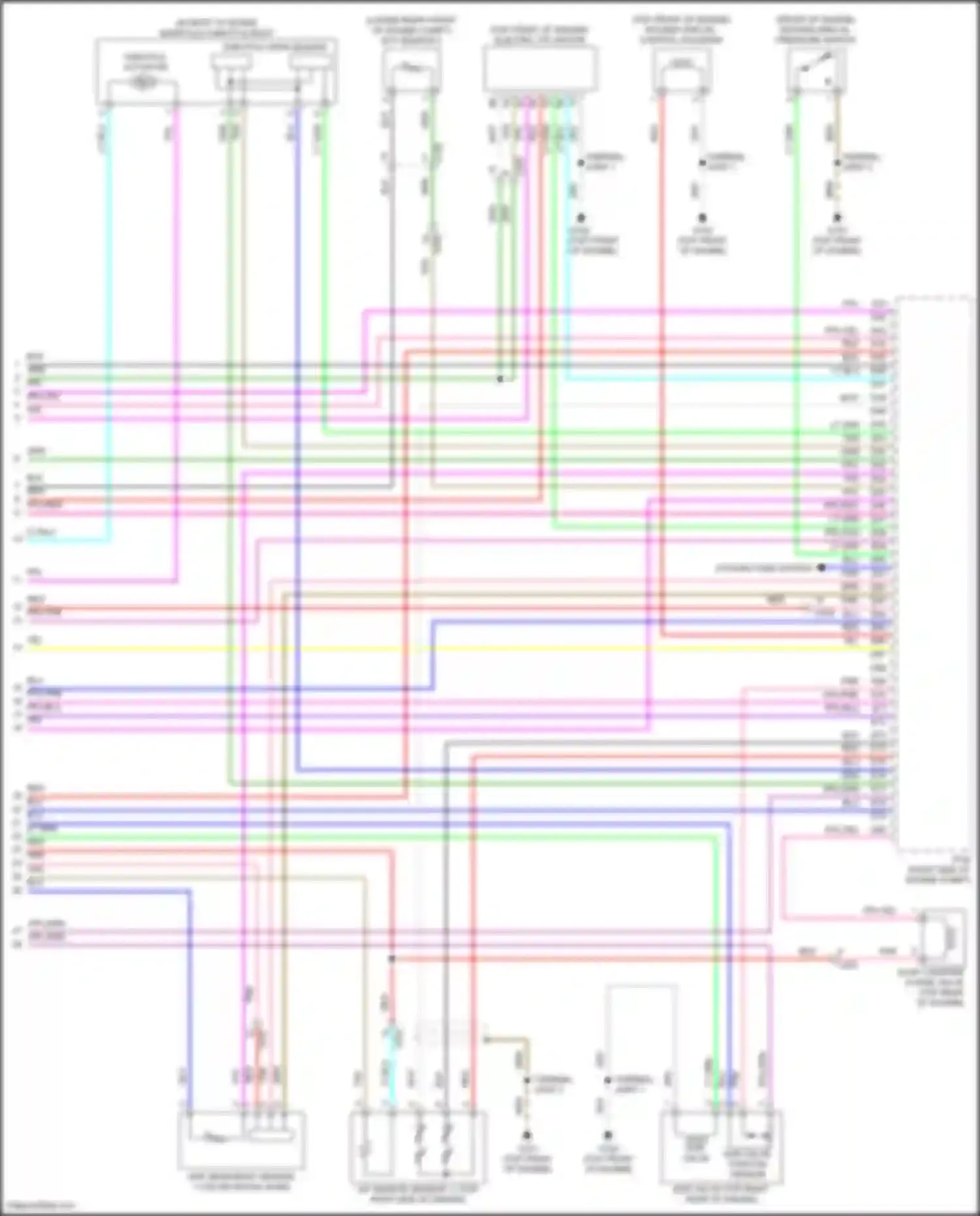 Wiring diagram cooling fans system for Honda Insight ZE4 (2018-2024) (2 of 2)