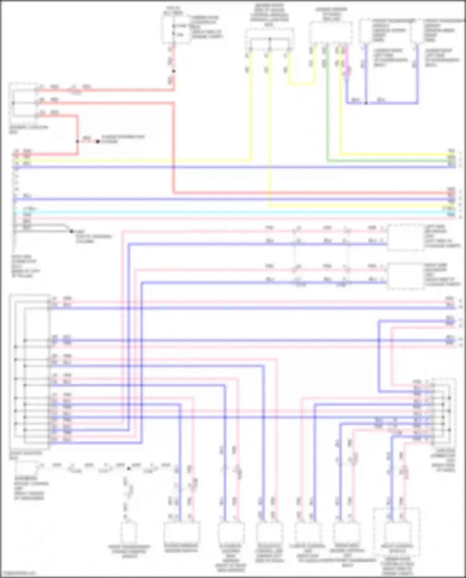 Wiring diagram driver's junction box a for Honda Insight ZE4 (2018-2024) (3 of 11)