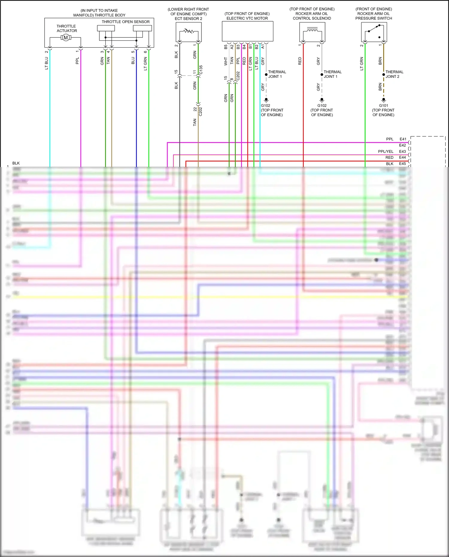 Honda Insight ZE4 (2018-2024) ect sensor 2 wiring diagram  (3 of 3)