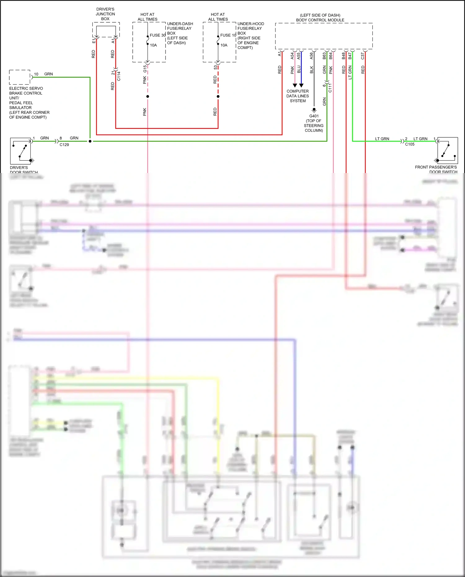 Honda Insight ZE4 (2018-2024) engine controls system wiring diagram  (7 of 9)