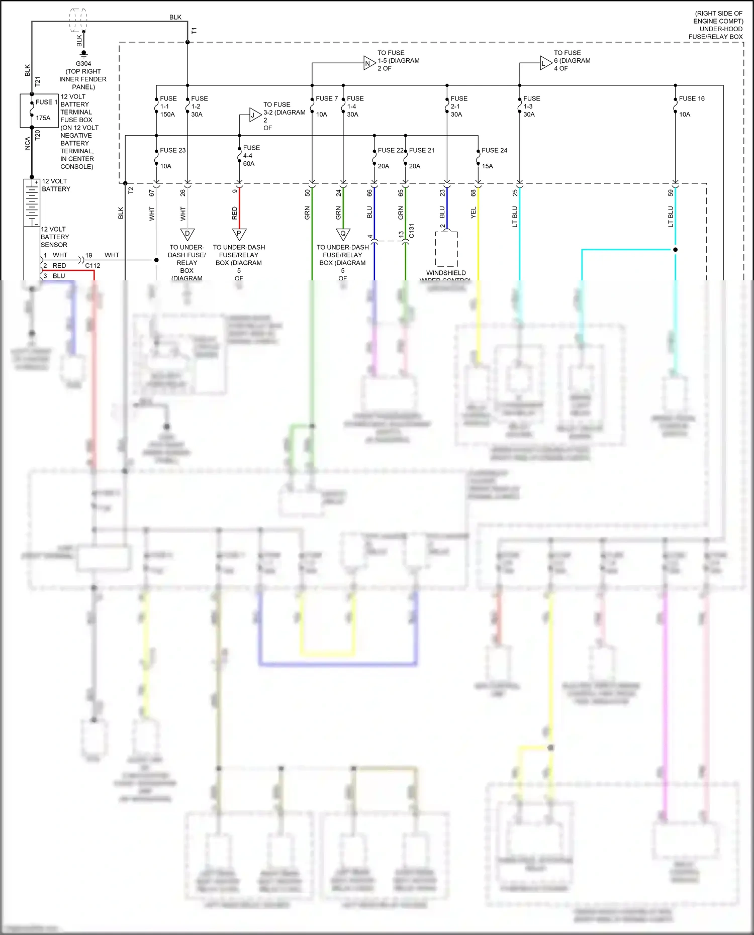 Honda Insight ZE4 (2018-2024) eps control unit wiring diagram  (4 of 5)