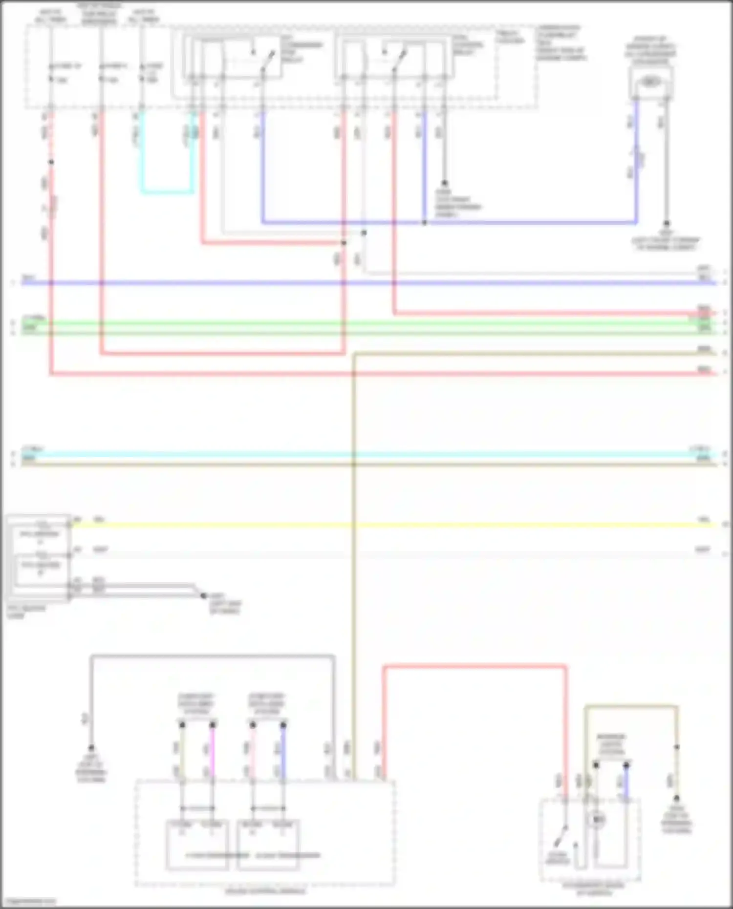 Wiring diagram fan control relay for Honda Insight ZE4 (2018-2024) (1 of 3)