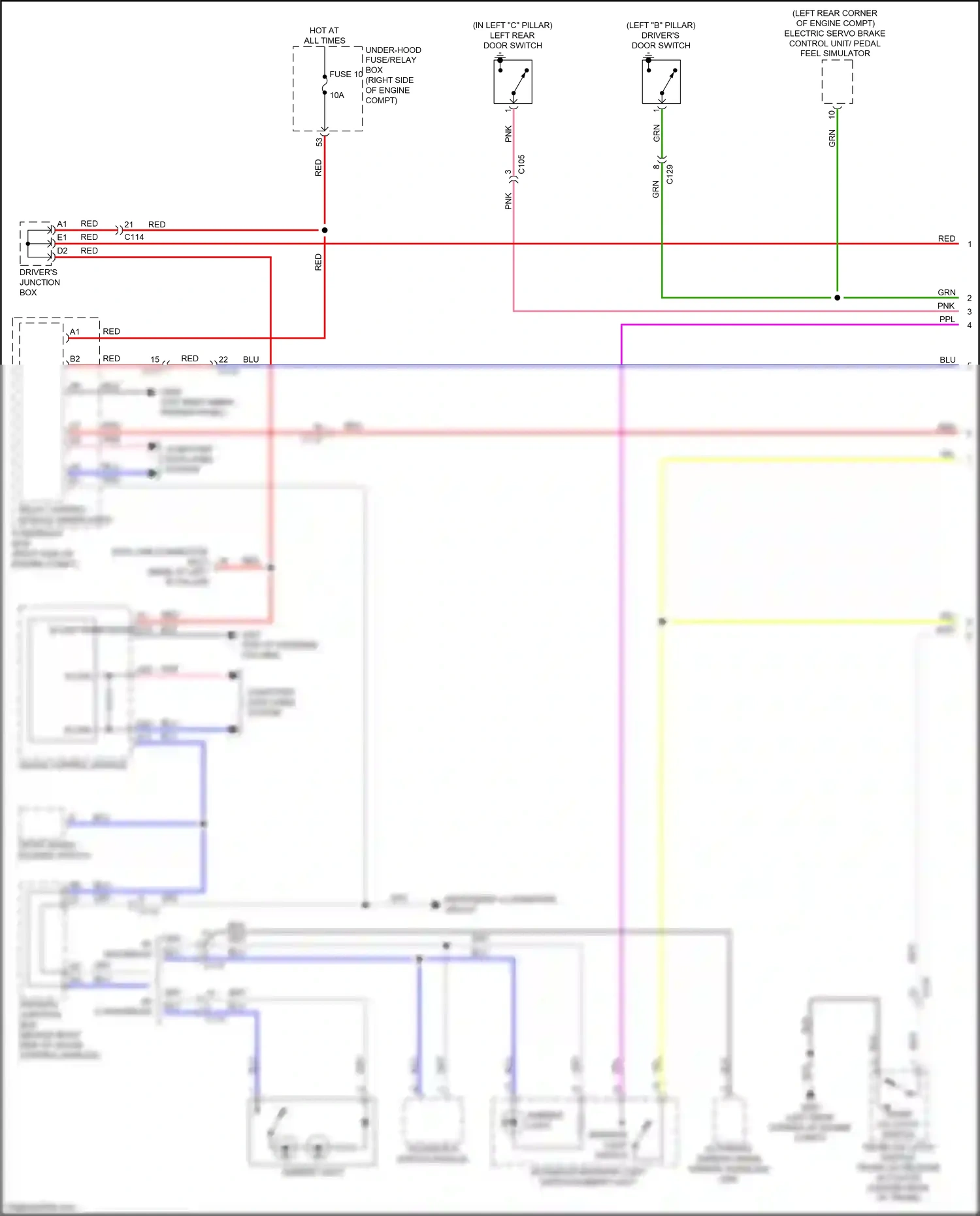 Honda Insight ZE4 (2018-2024) gauge control module wiring diagram  (1 of 30)