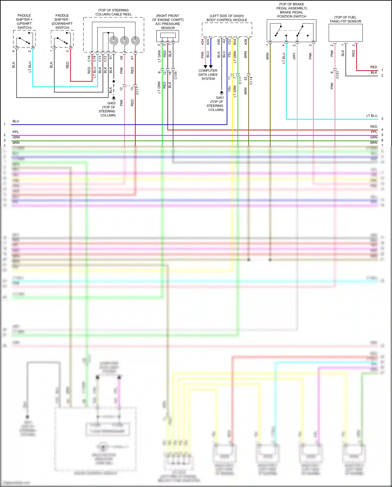 Honda Insight ZE4 (2018-2024) gauge control module wiring diagram  (29 of 30)