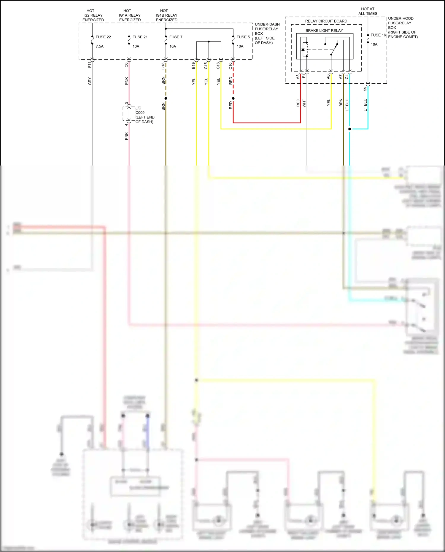 Honda Insight ZE4 (2018-2024) gauge control module wiring diagram  (3 of 30)