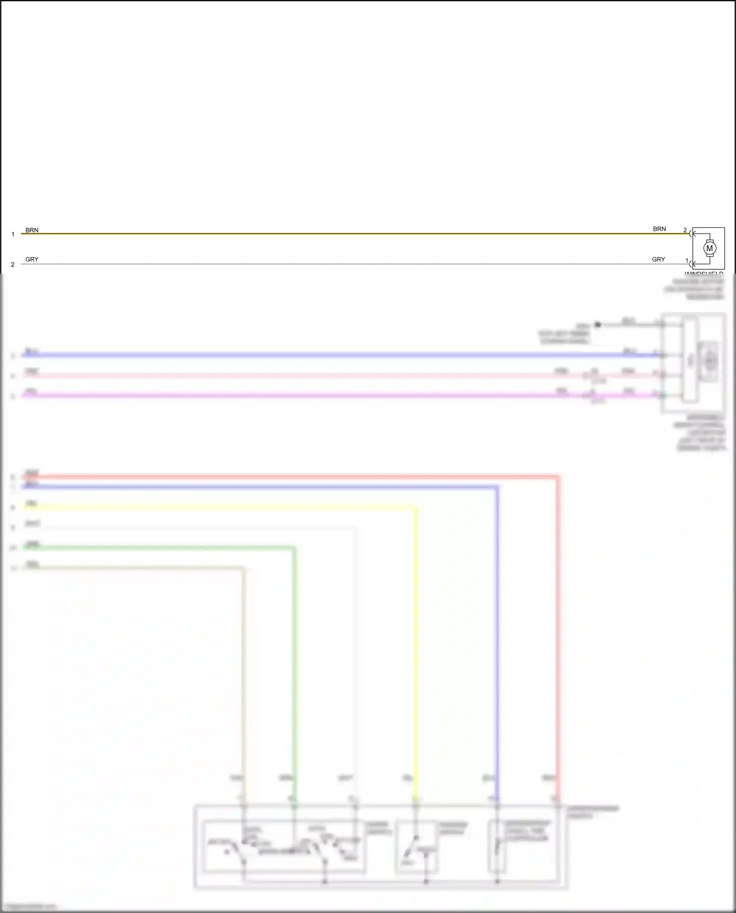 Honda Insight ZE4 (2018-2024) intermittent dwell time controller wiring diagram  (1 of 1)