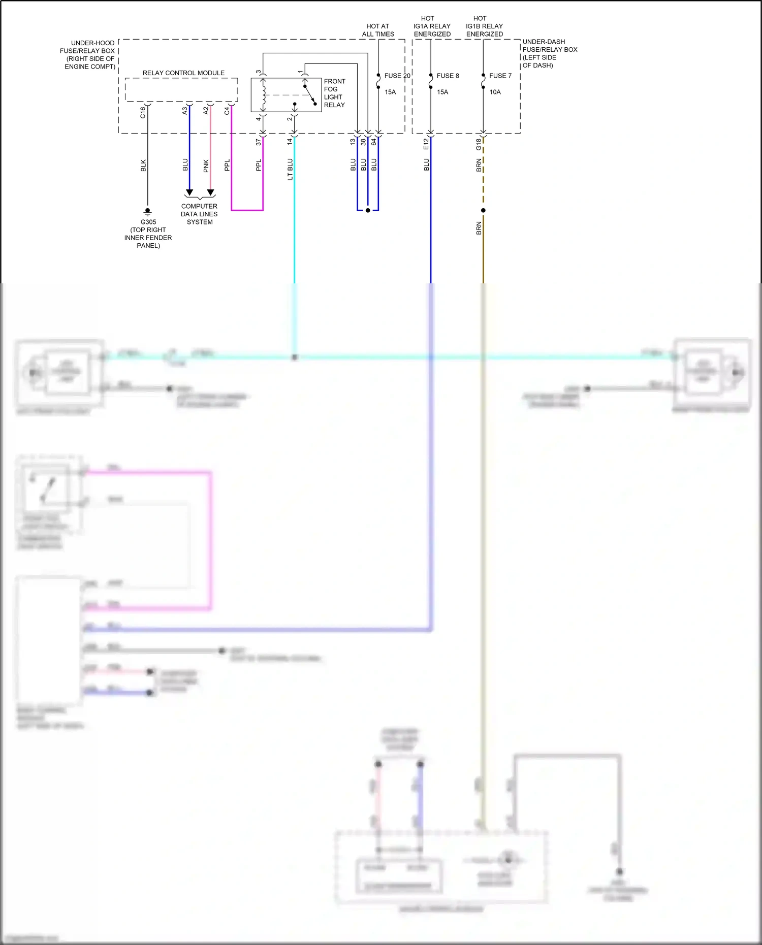 Honda Insight ZE4 (2018-2024) led control unit wiring diagram  (3 of 4)