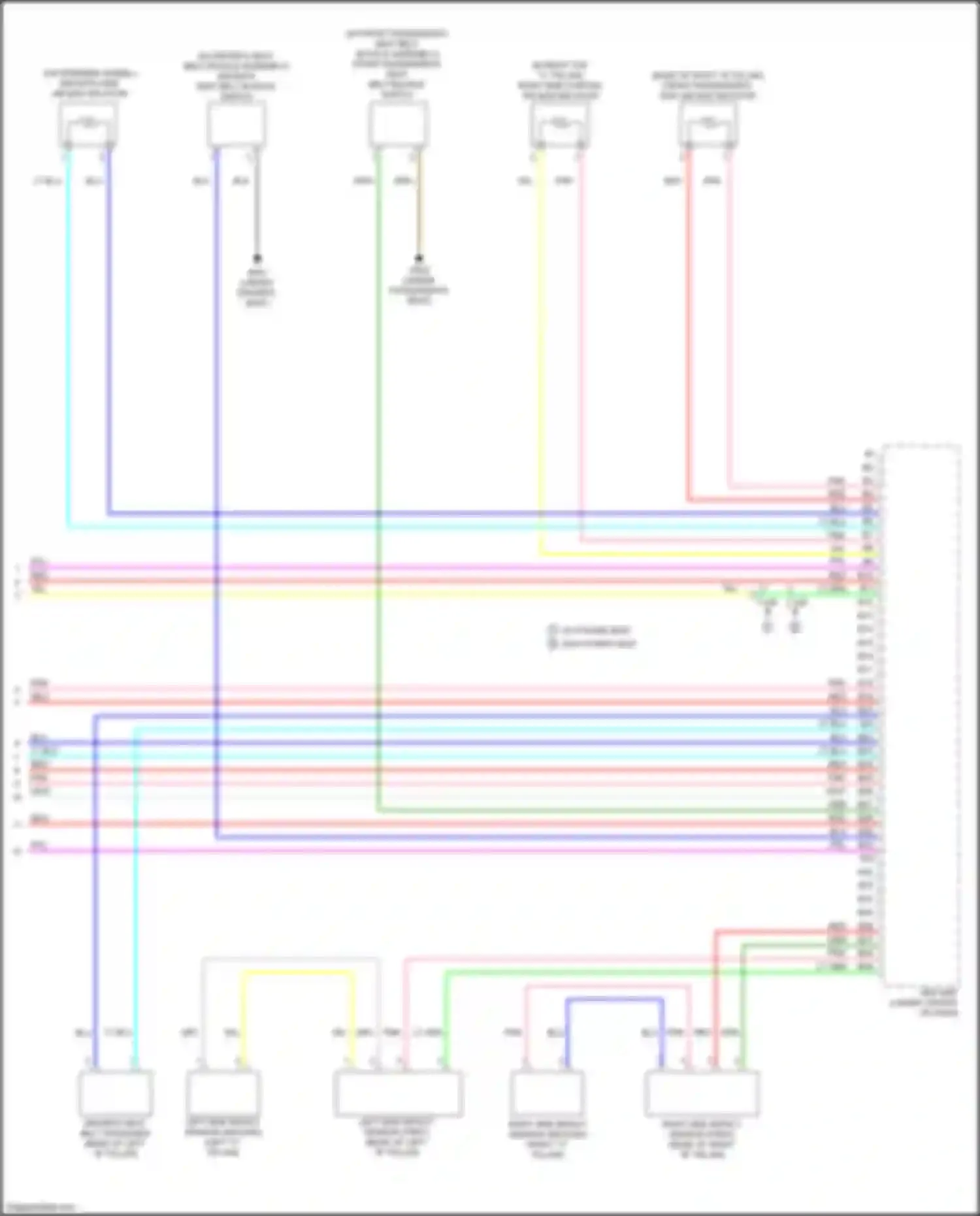 Wiring diagram left "c" pillar) for Honda Insight ZE4 (2018-2024) (1 of 1)