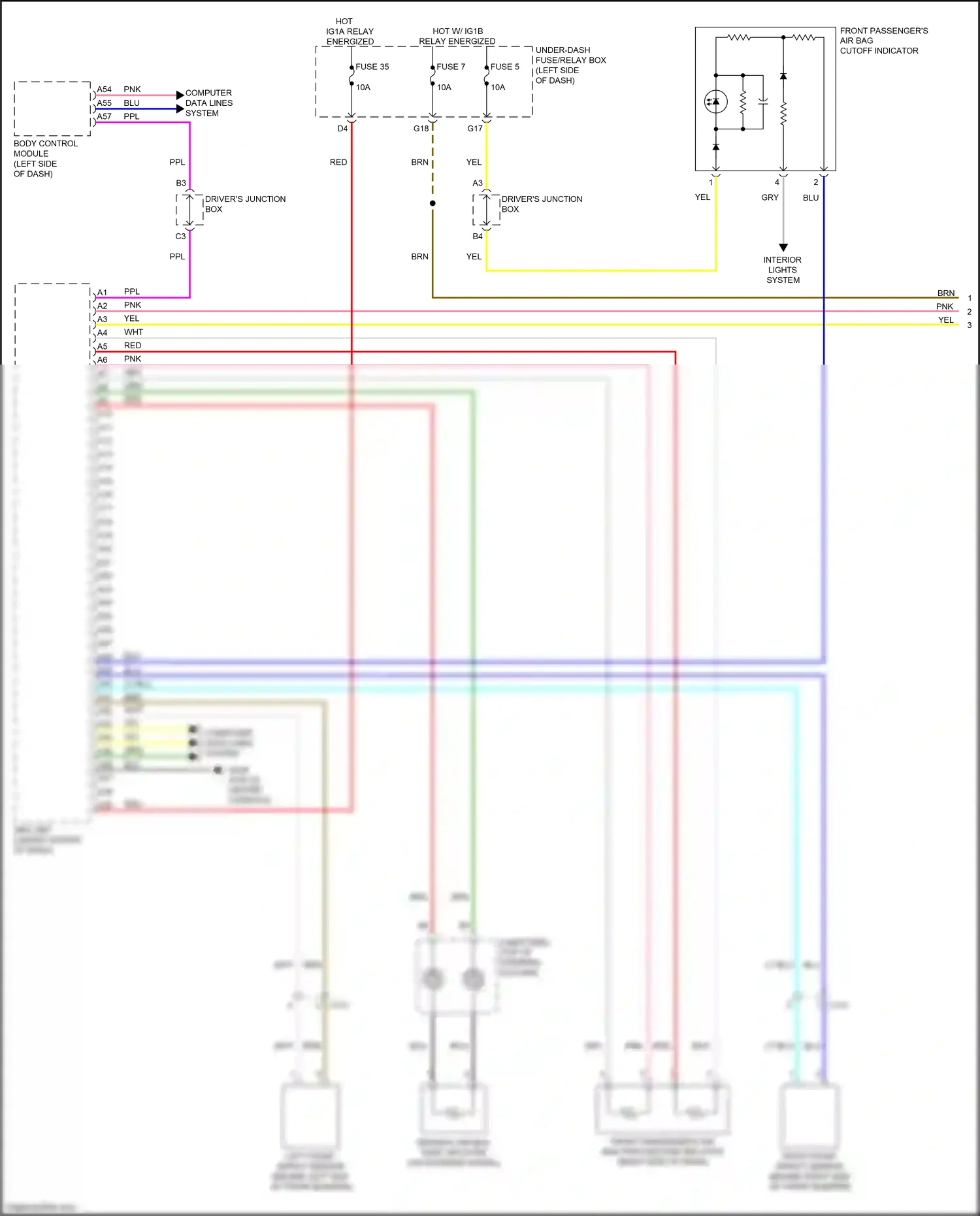 Honda Insight ZE4 (2018-2024) left front impact sensor wiring diagram  (1 of 1)