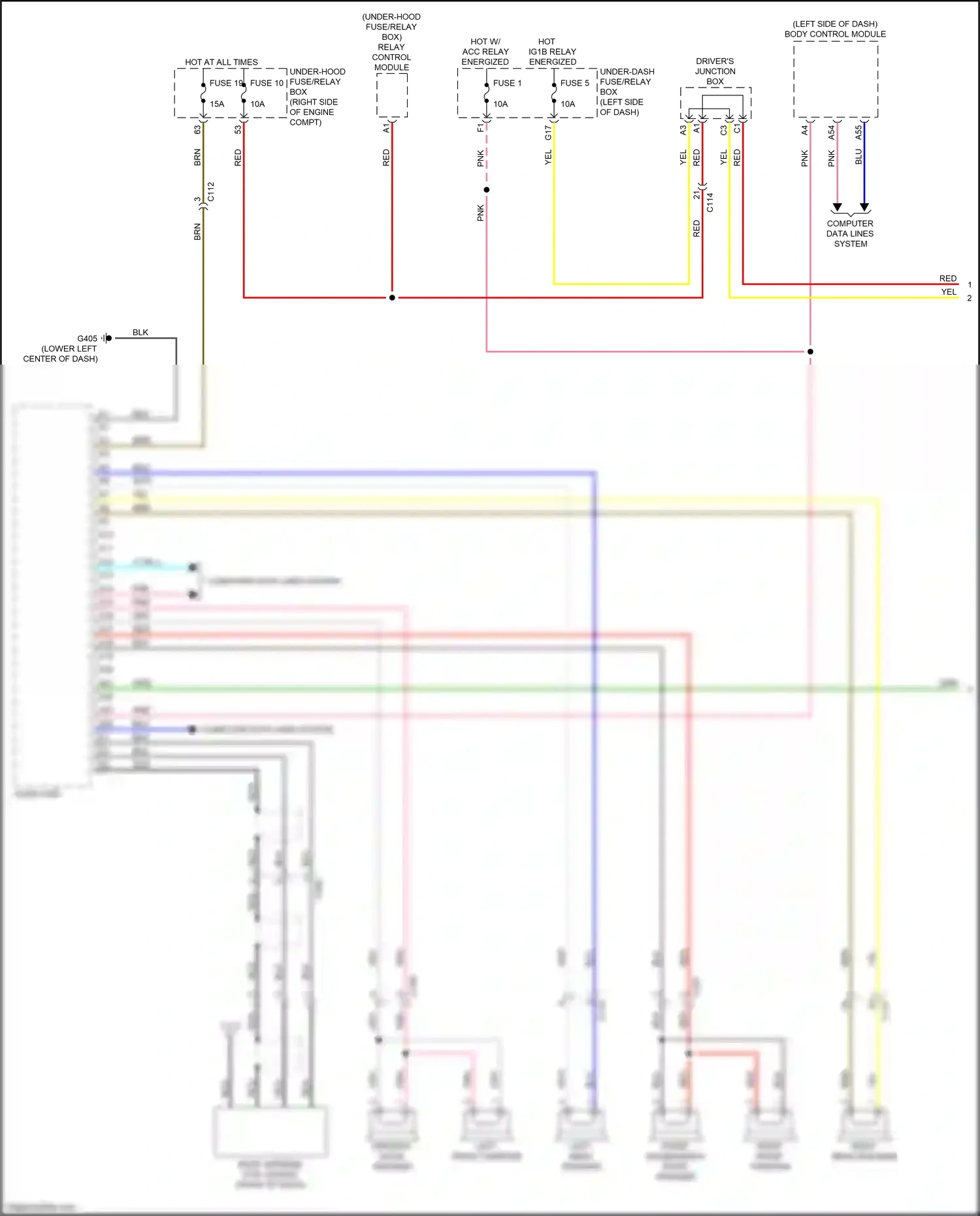 Honda Insight ZE4 (2018-2024) left front tweeter wiring diagram  (2 of 4)