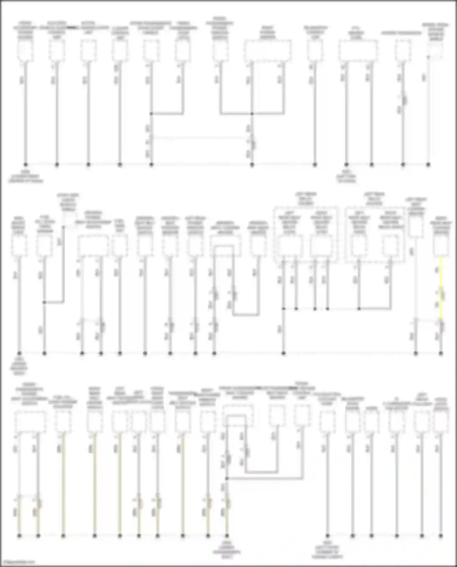 Wiring diagram left rear relay holder a for Honda Insight ZE4 (2018-2024) (1 of 3)