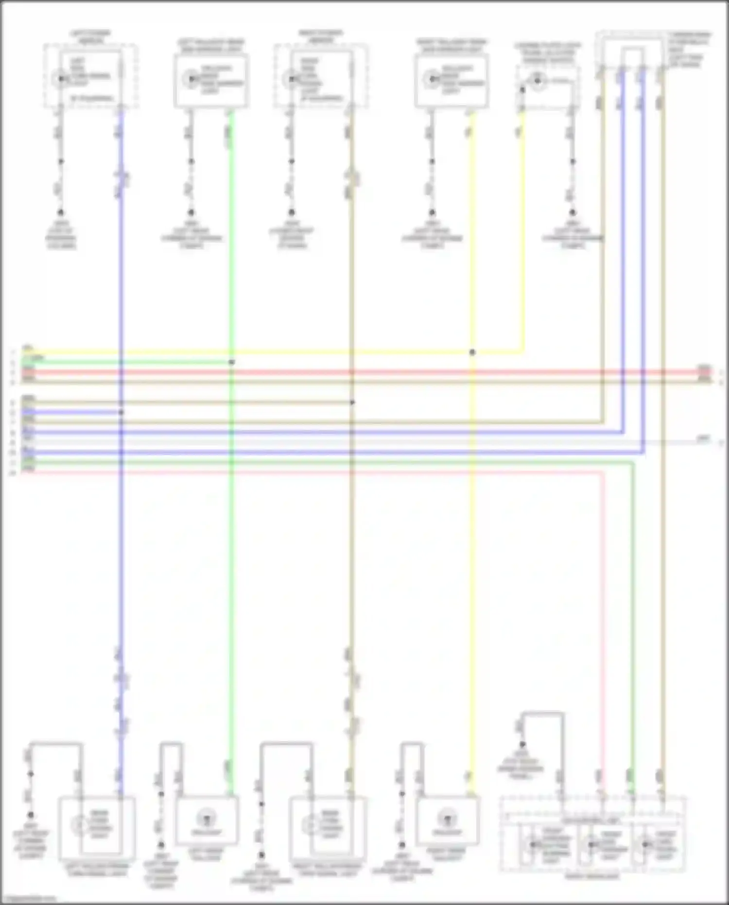 Wiring diagram left taillight/rear turn signal light for Honda Insight ZE4 (2018-2024) (1 of 1)
