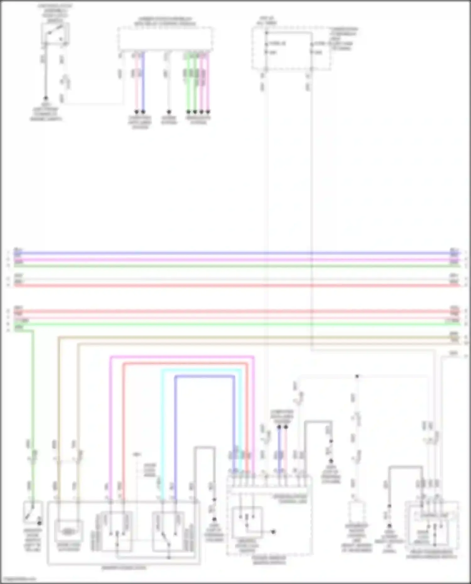 Wiring diagram moonroof motor/ control unit for Honda Insight ZE4 (2018-2024) (1 of 8)