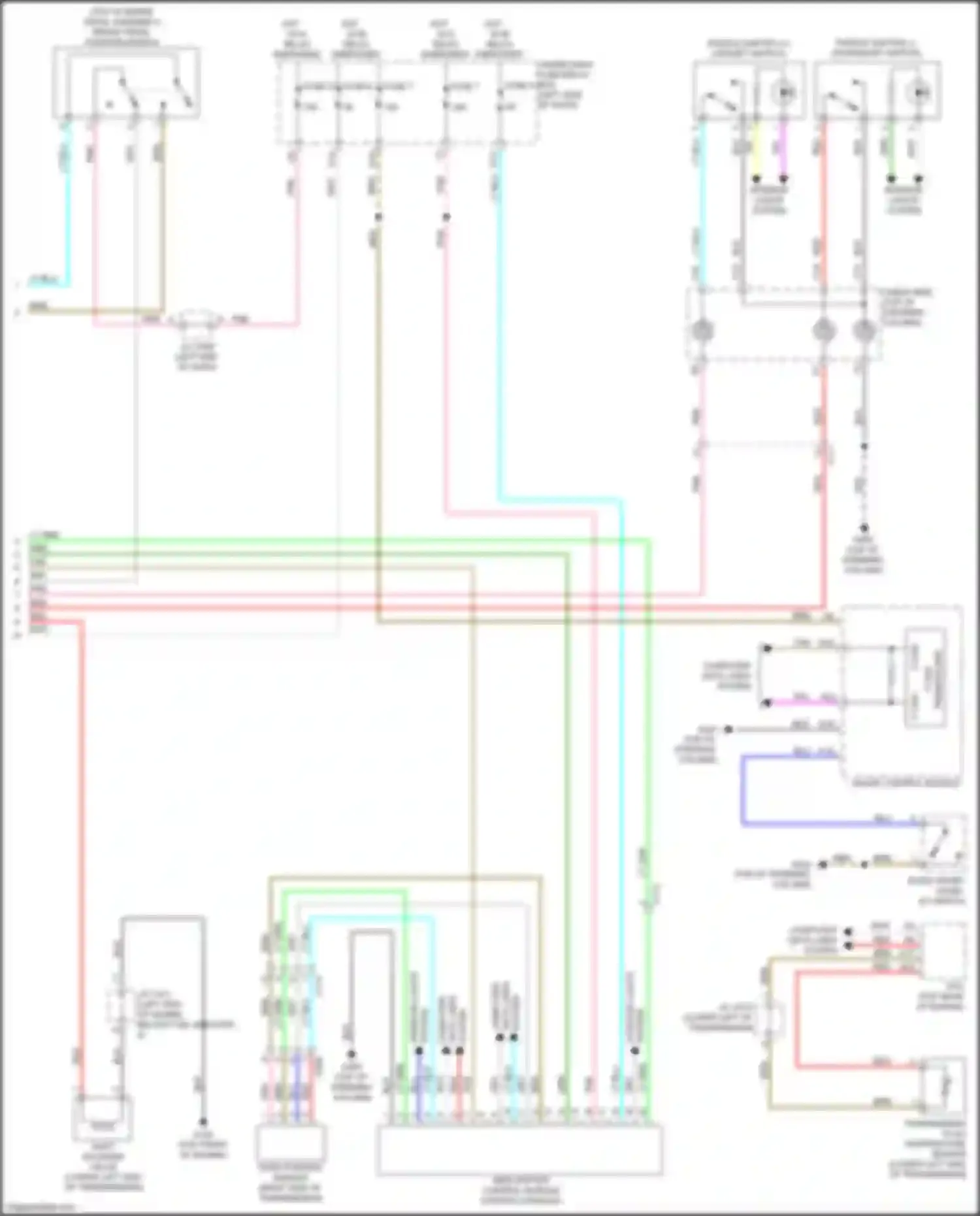 Wiring diagram park position sensor for Honda Insight ZE4 (2018-2024) (2 of 2)