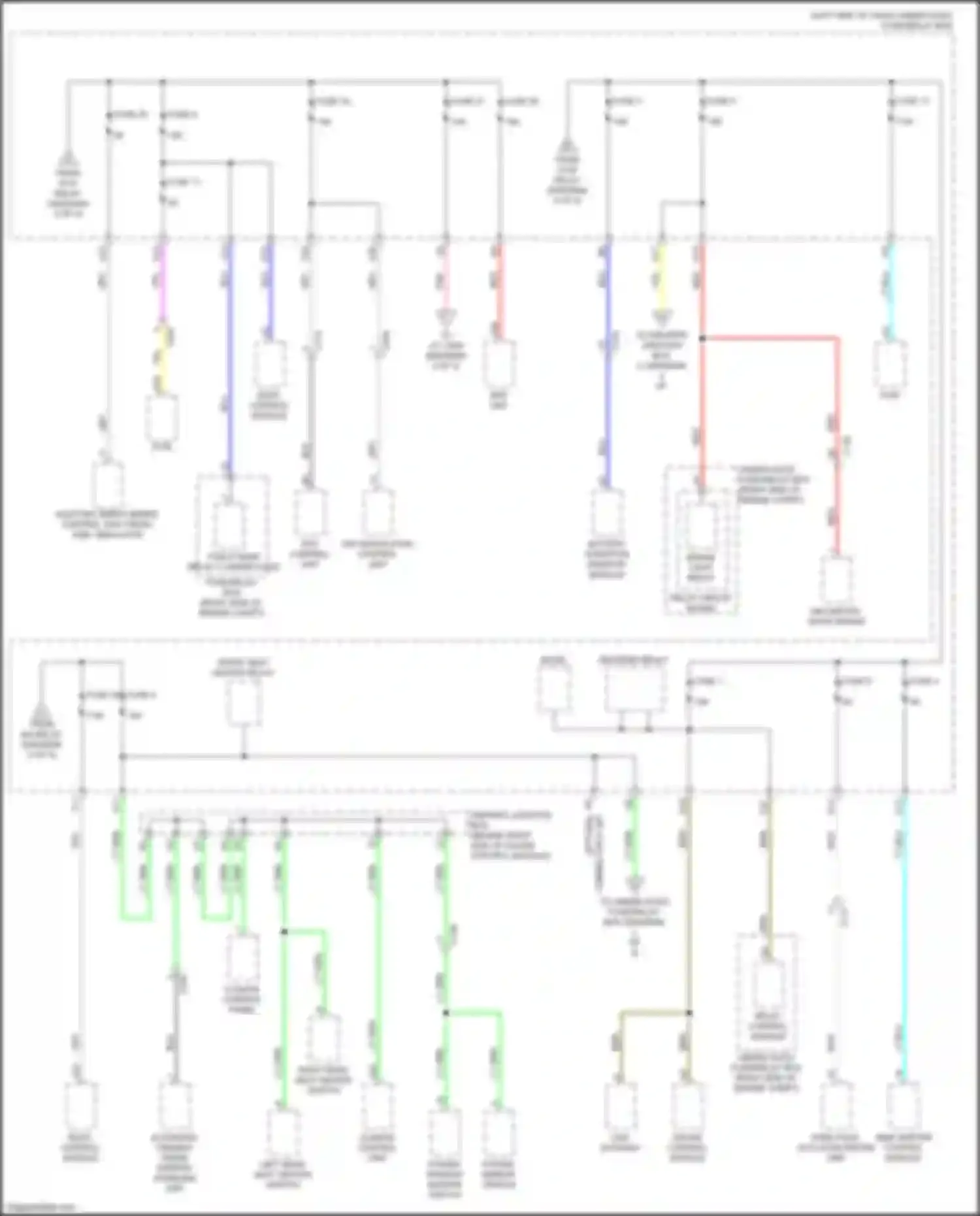 Wiring diagram pgm-fi main relay 2 under-hood fuse/relay box for Honda Insight ZE4 (2018-2024) (1 of 1)