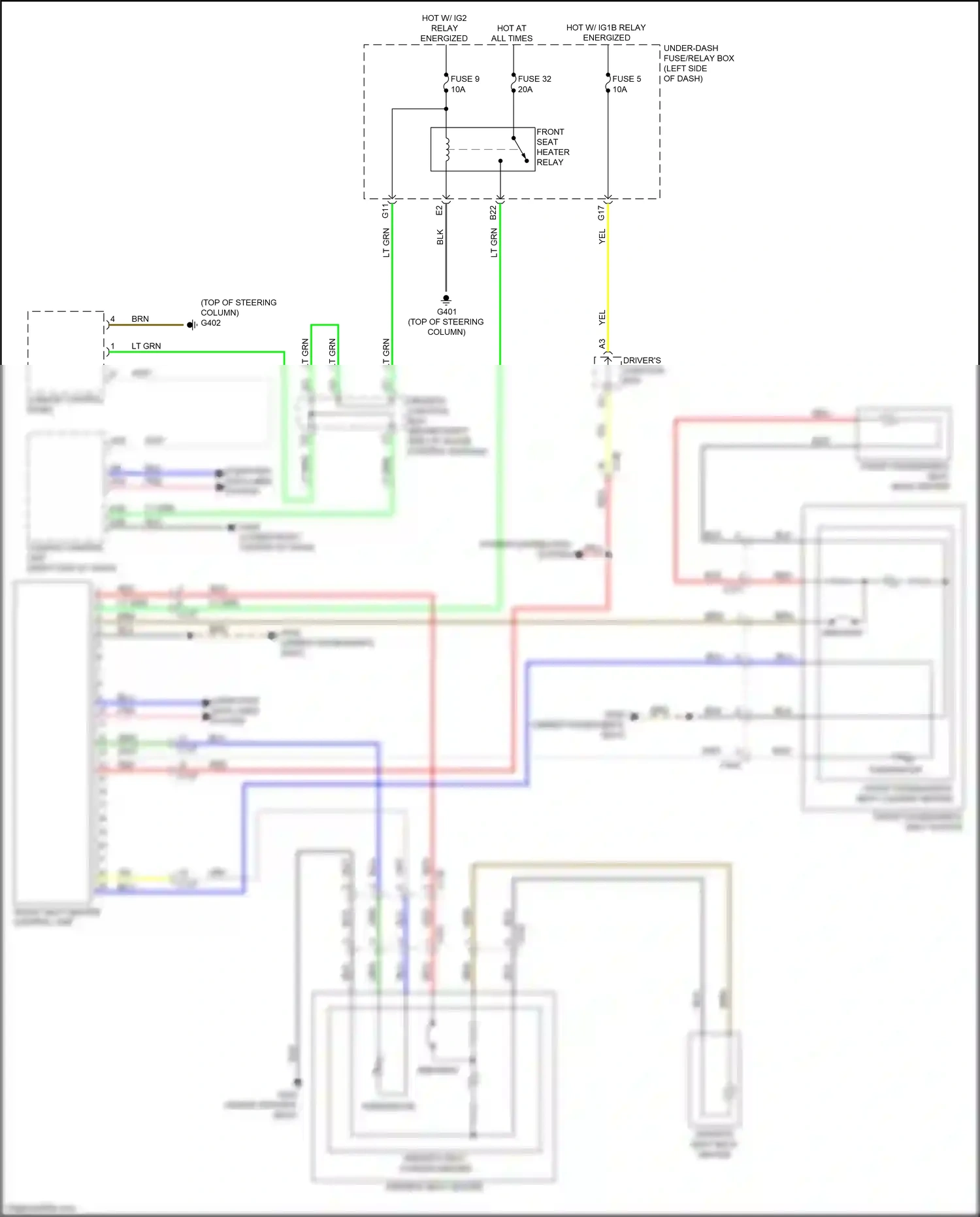 Honda Insight ZE4 (2018-2024) power distribution system wiring diagram  (7 of 9)