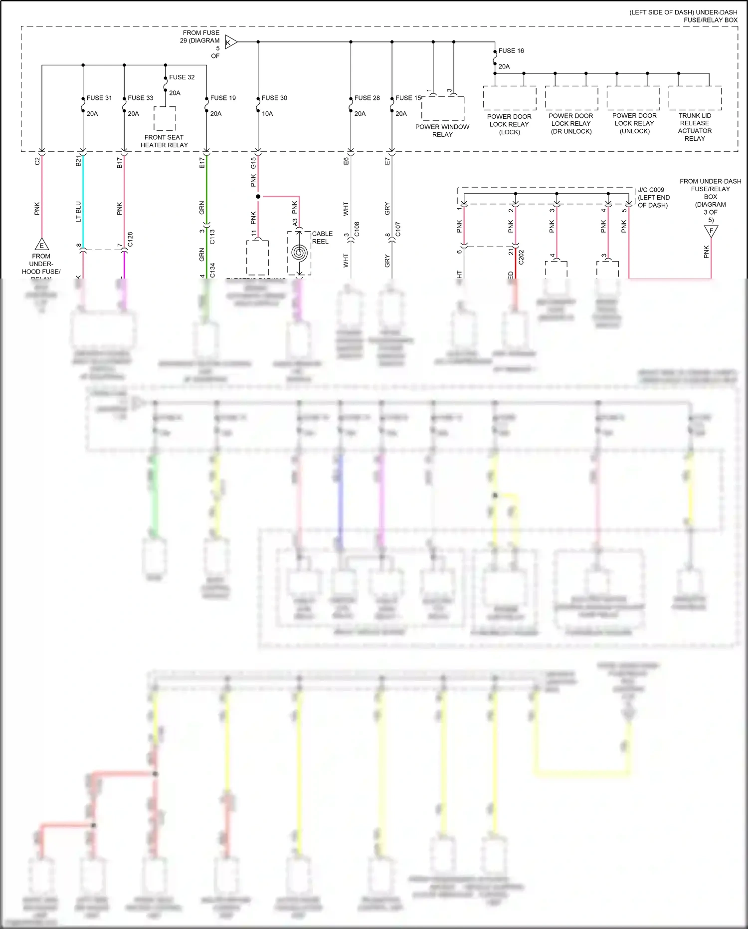 Honda Insight ZE4 (2018-2024) power window master switch wiring diagram  (6 of 14)