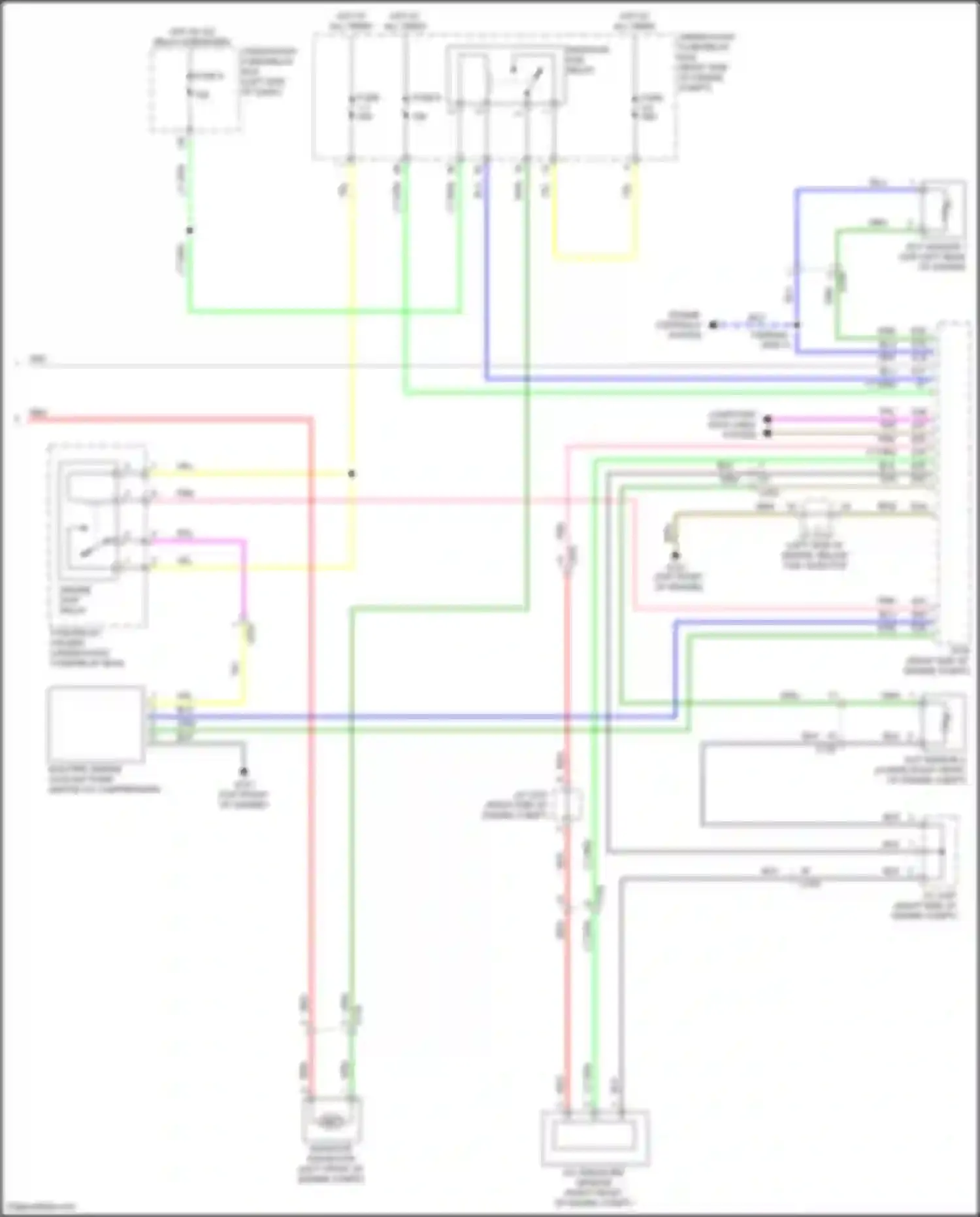 Wiring diagram radiator fan relay for Honda Insight ZE4 (2018-2024) (2 of 4)