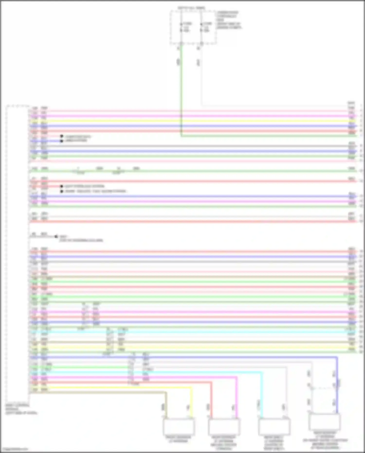 Wiring diagram red for Honda Insight ZE4 (2018-2024) (6 of 100)