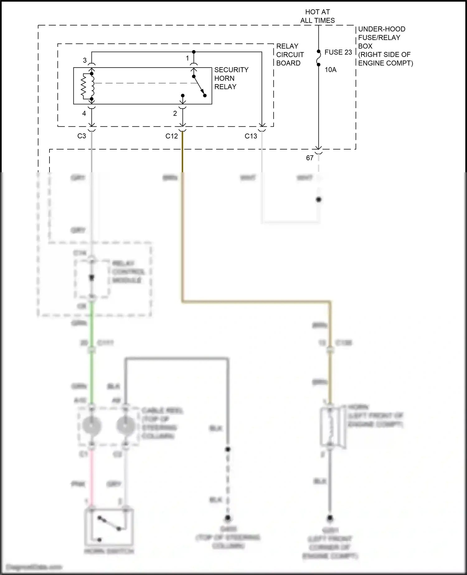 Honda Insight ZE4 (2018-2024) relay control module wiring diagram  (12 of 16)