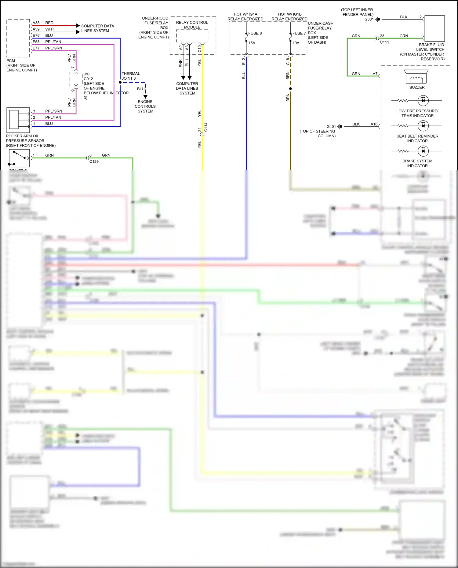 Honda Insight ZE4 (2018-2024) relay control module wiring diagram  (16 of 16)