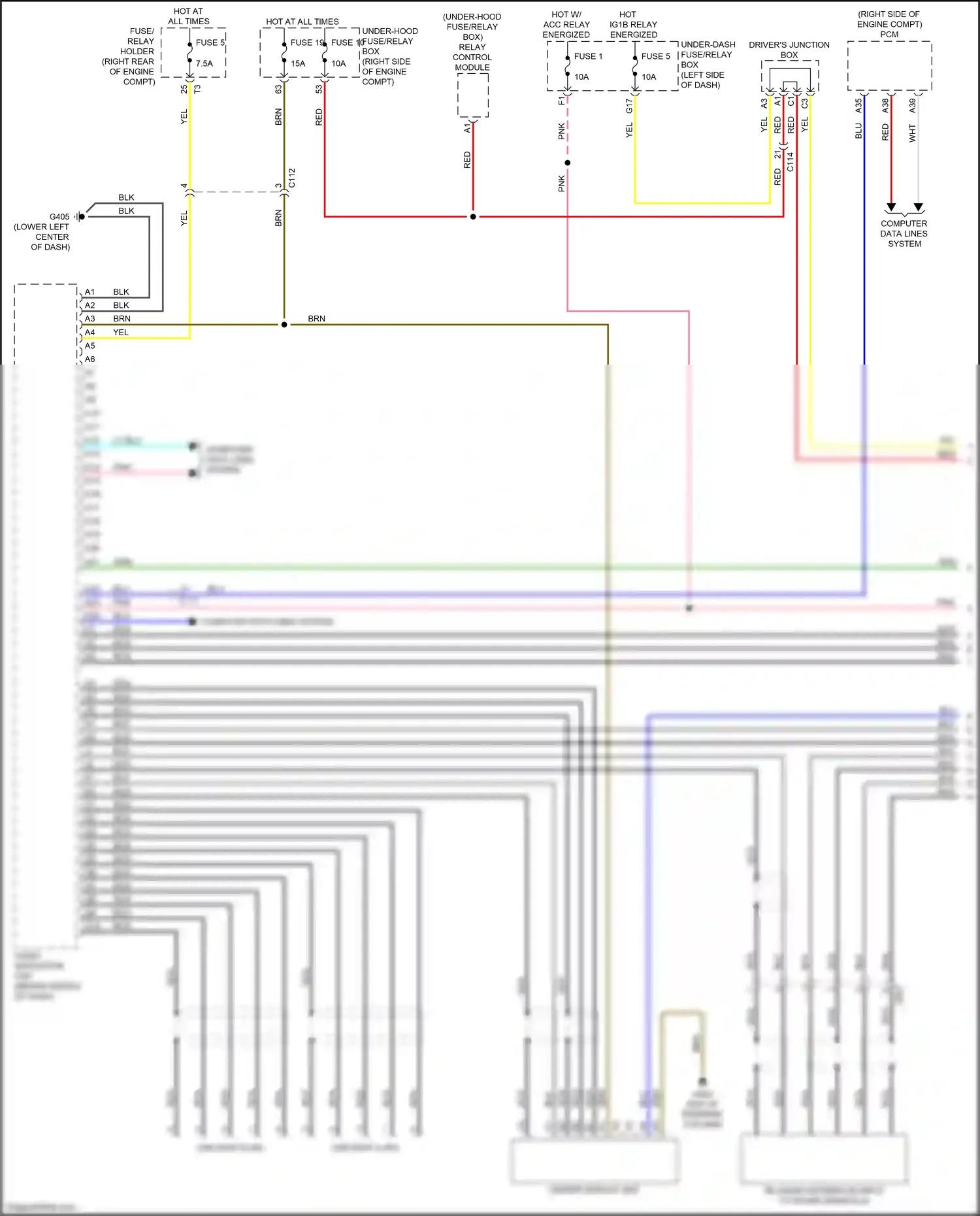 Honda Insight ZE4 (2018-2024) relay control module wiring diagram  (8 of 16)