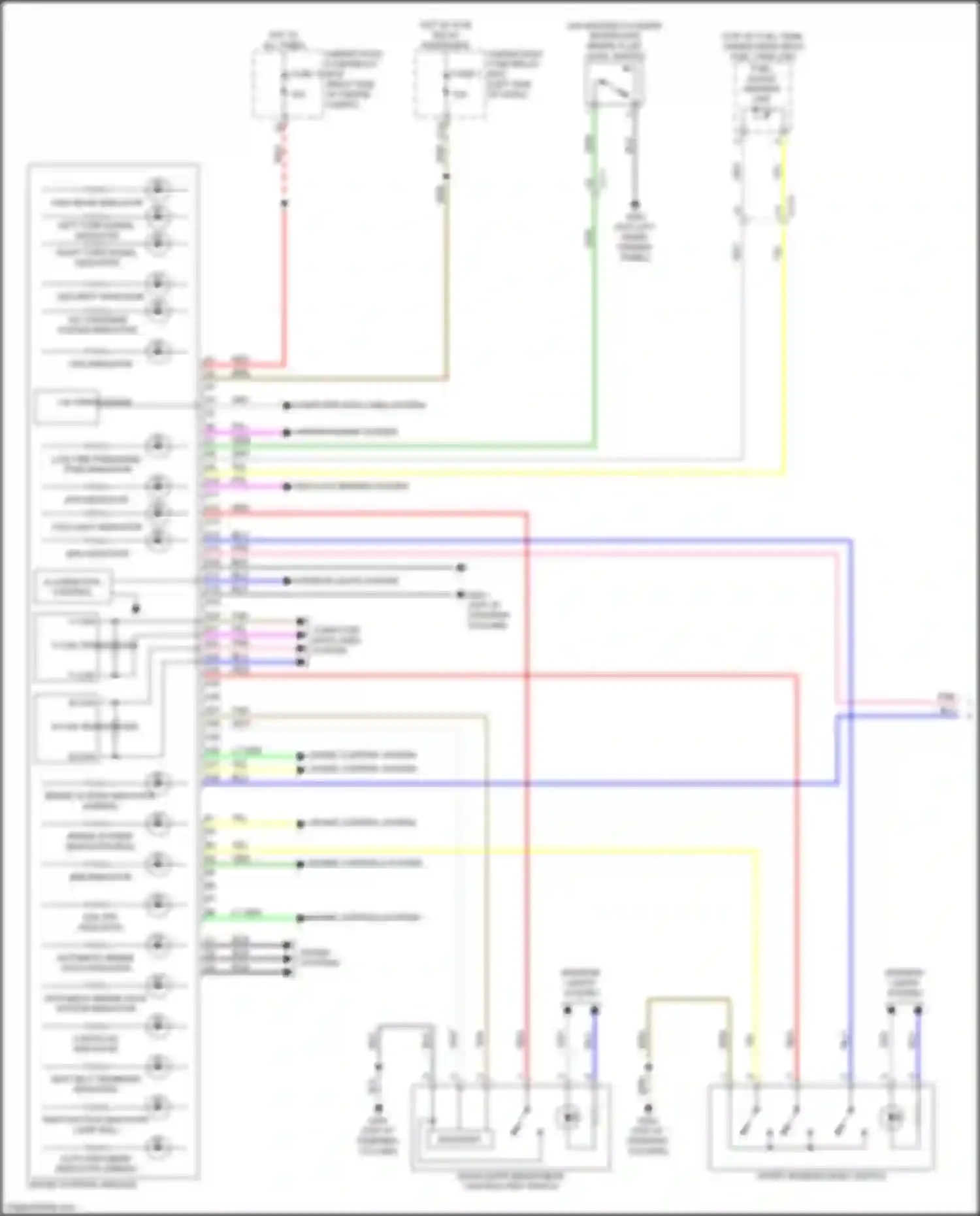 Wiring diagram sport mode/econ/ev switch for Honda Insight ZE4 (2018-2024) (1 of 1)