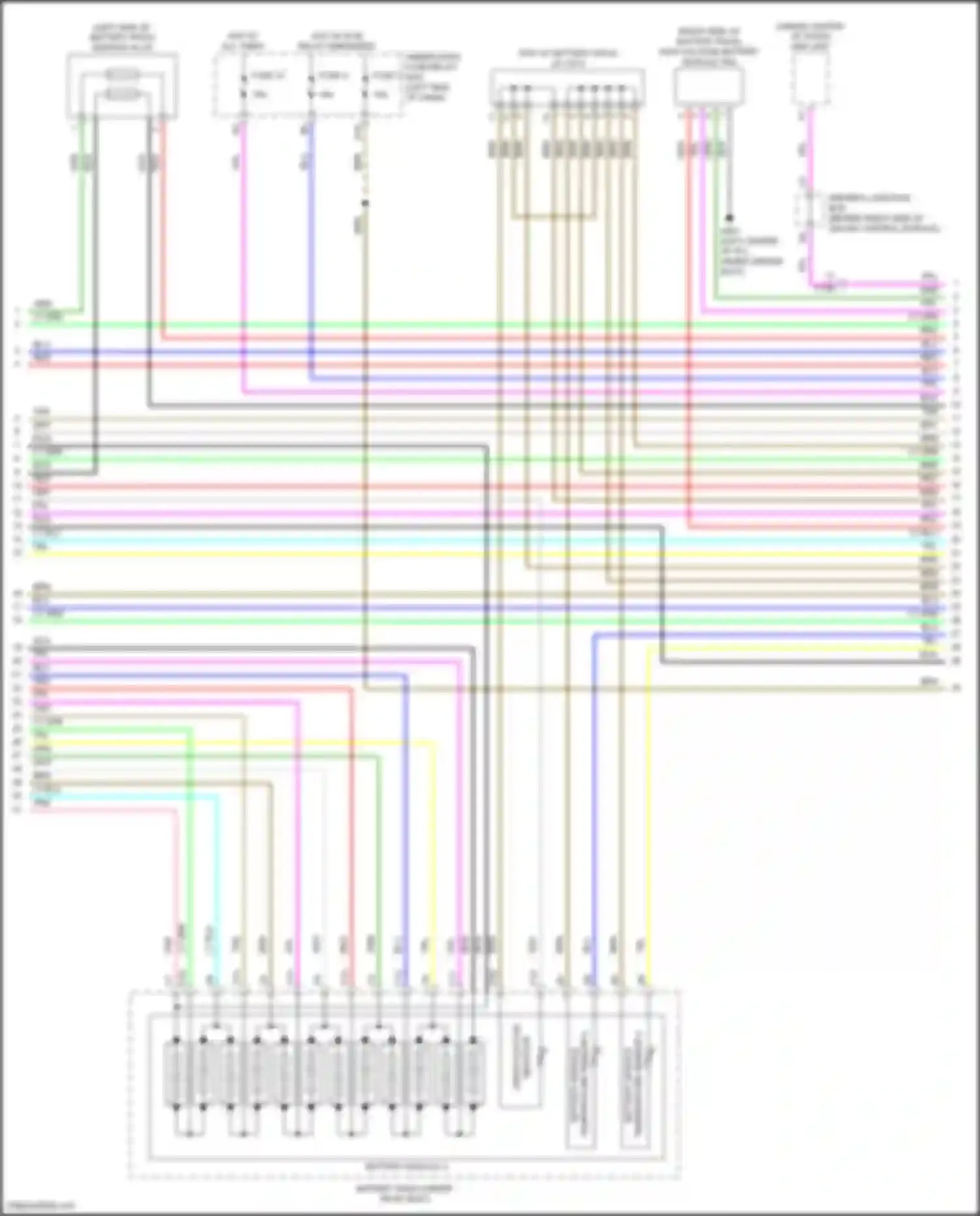 Wiring diagram srs unit for Honda Insight ZE4 (2018-2024) (7 of 7)