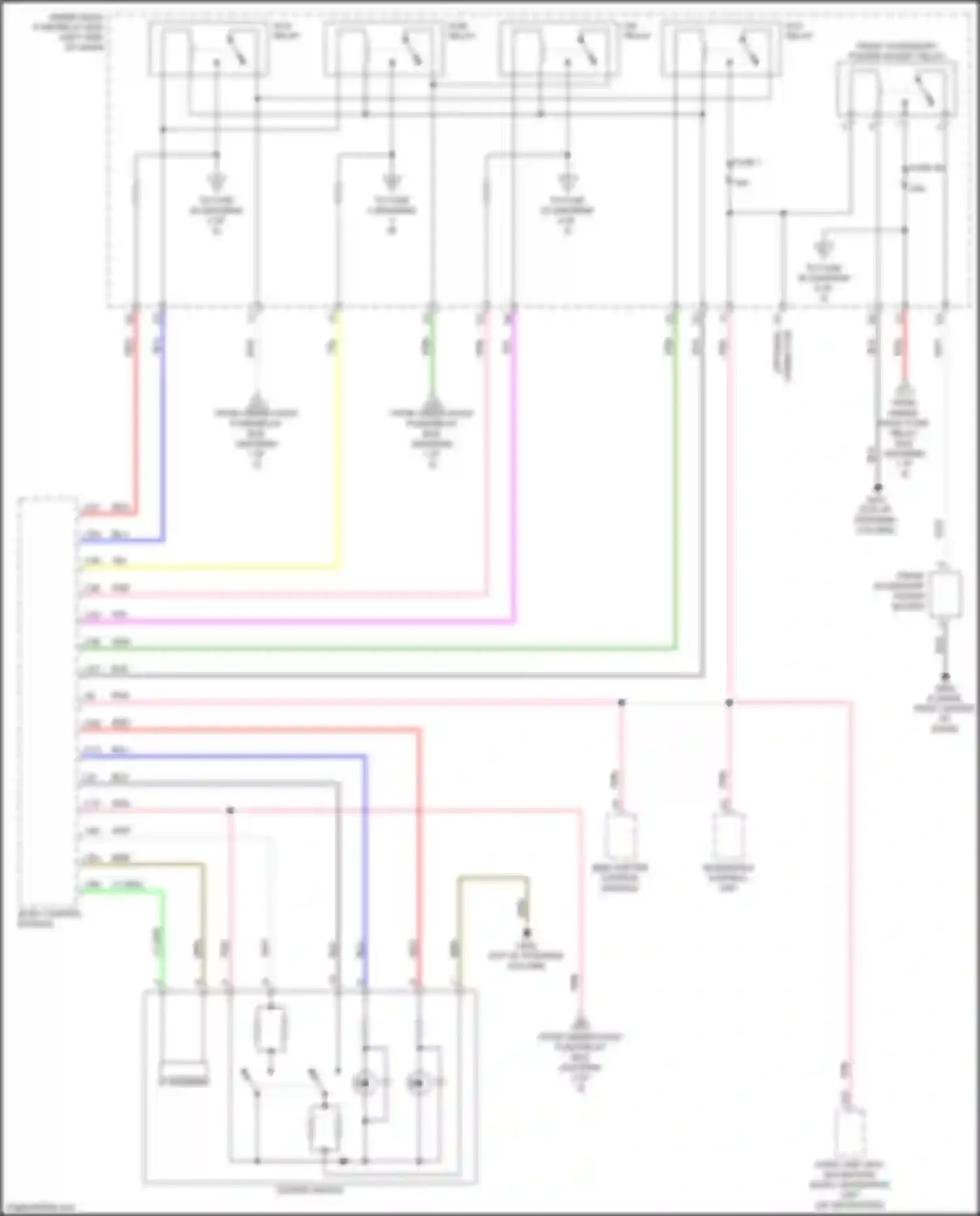 Wiring diagram telematics control unit for Honda Insight ZE4 (2018-2024) (5 of 6)
