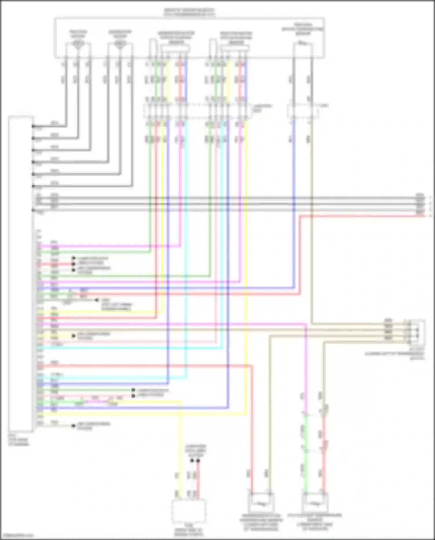 Wiring diagram traction motor temperature sensor for Honda Insight ZE4 (2018-2024) (1 of 1)