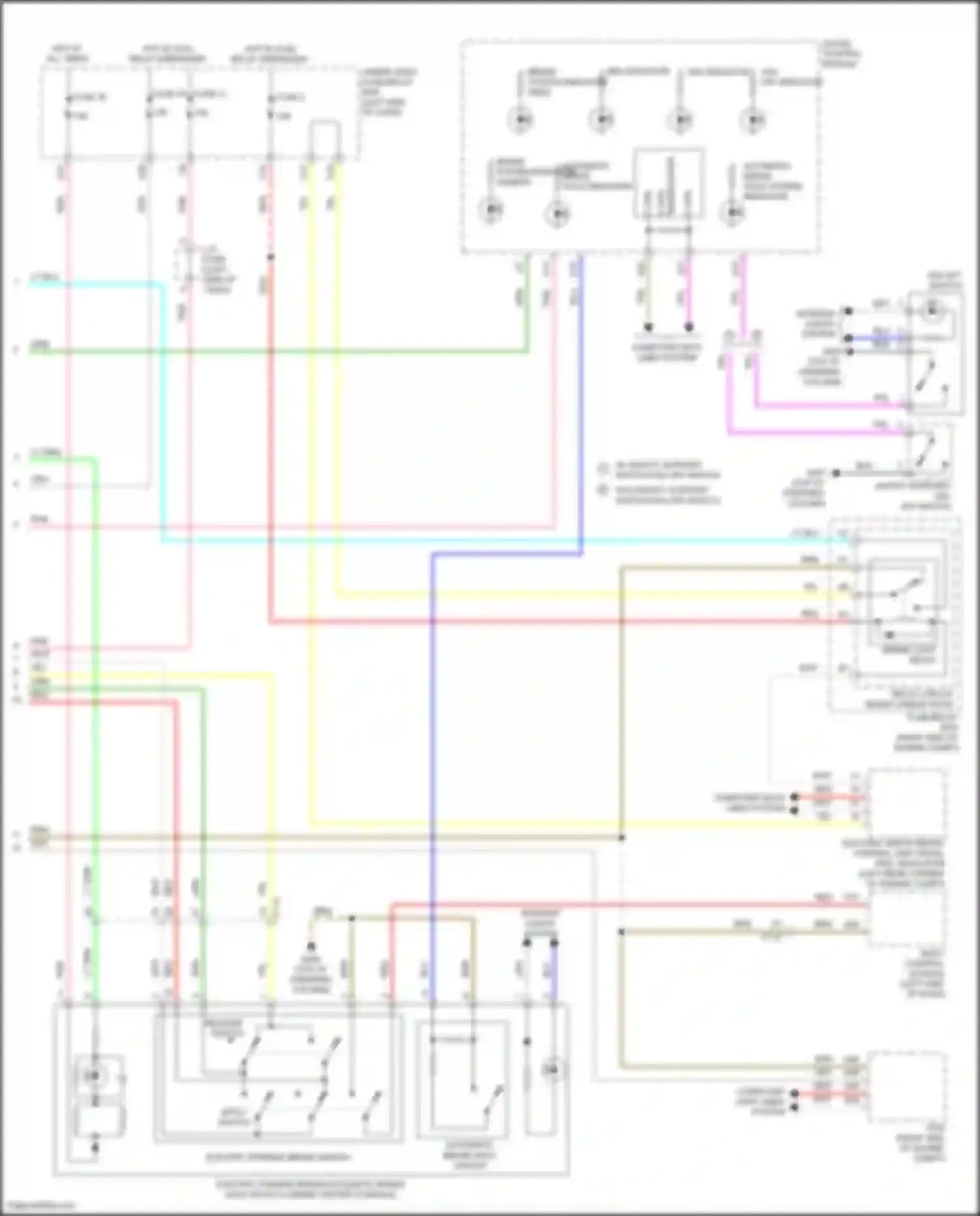 Wiring diagram w/ safety support switch/vsa off switch for Honda Insight ZE4 (2018-2024) (1 of 1)