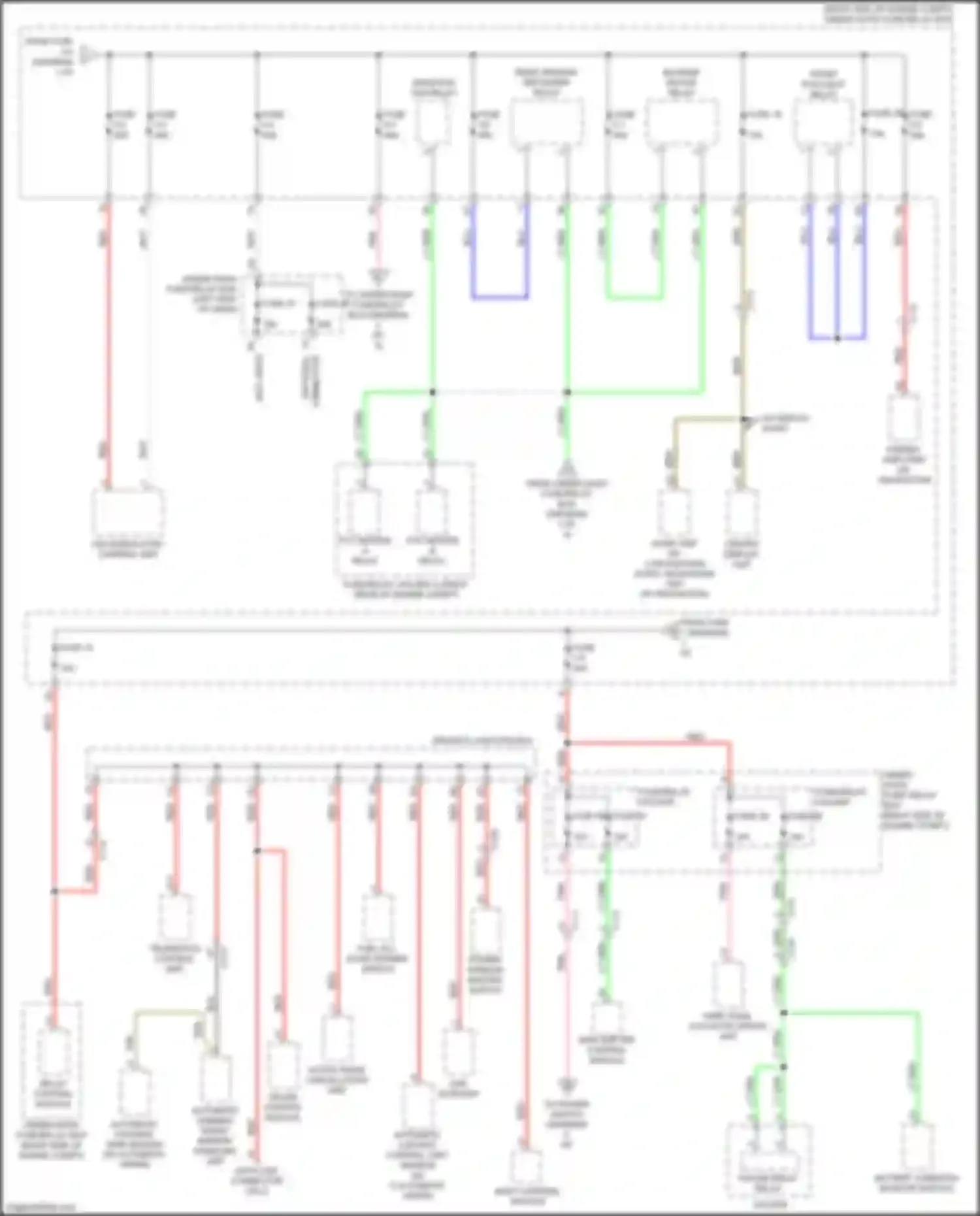Wiring diagram w/o navigation for Honda Insight ZE4 (2018-2024) (2 of 2)