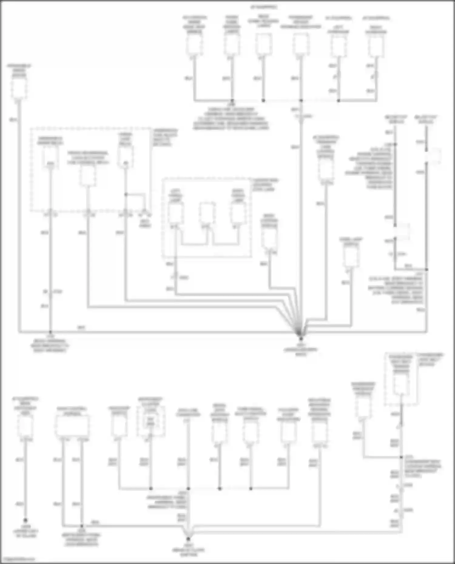 Inspire Honda VI facelift (2021-2023): Ground distribution circuit (3 of 5)